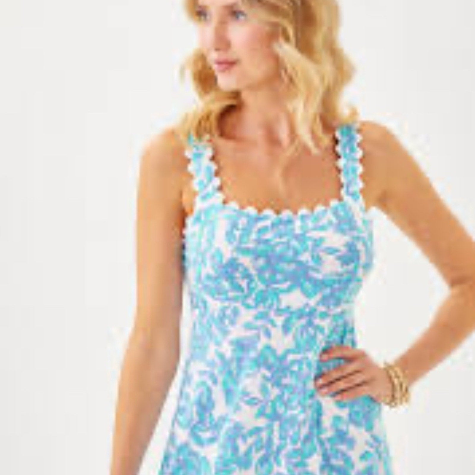 NWT lilly pulitzer dwyer midi dress Jacaranda blue simply the zest - small
