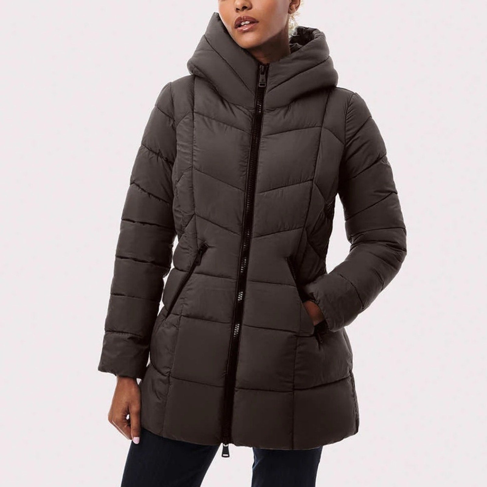 NEW Bernardo Fab Funnel Quilted Puffer Jacket - size XS