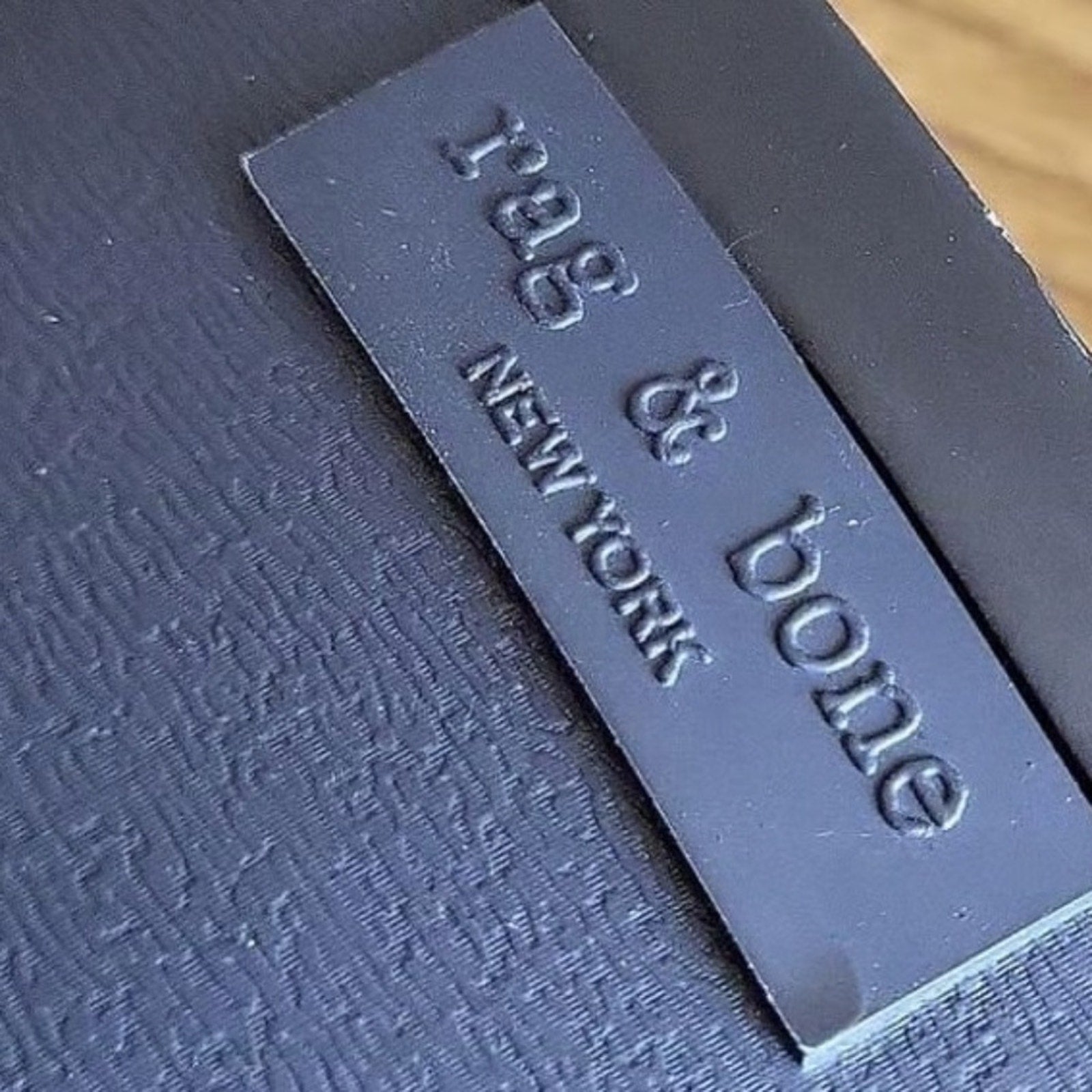 Rag & Bone Navy Ansel Rubber Lace Up Mid Calf Rain Boots - size 39