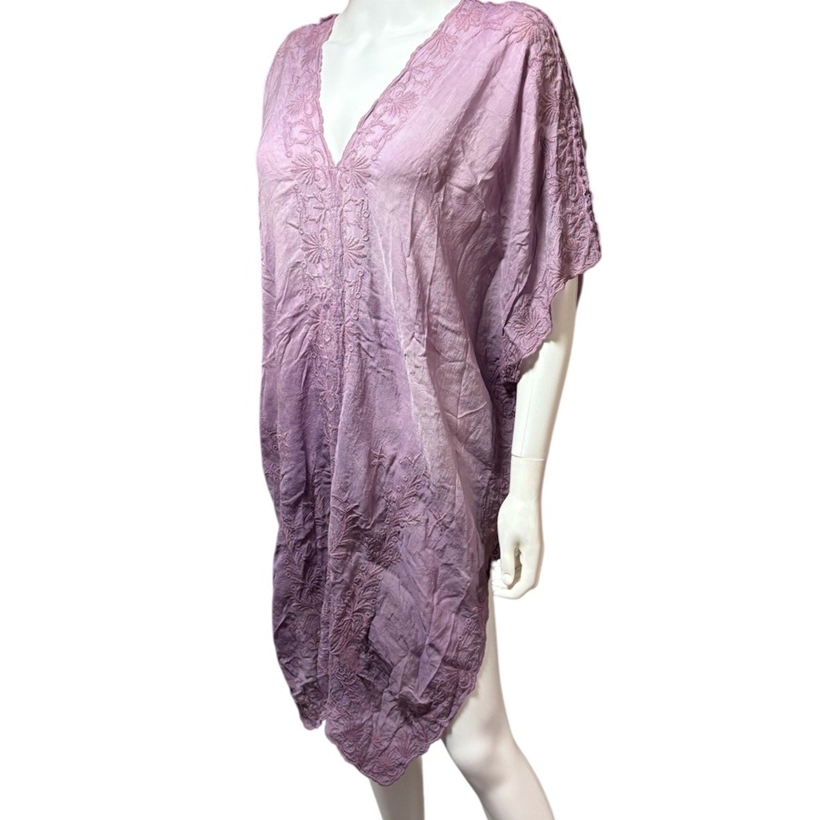 Johnny Was Purple Kaftan - M