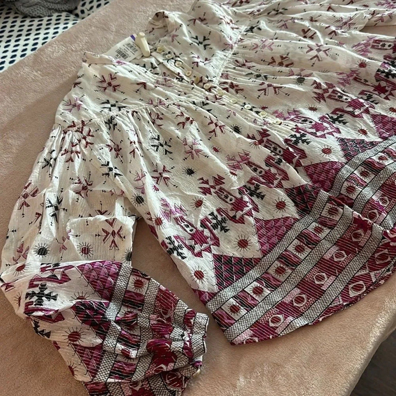 NEW ISABEL MARANT ETOILE Salika printed cotton blouse - size 38 (US 6)