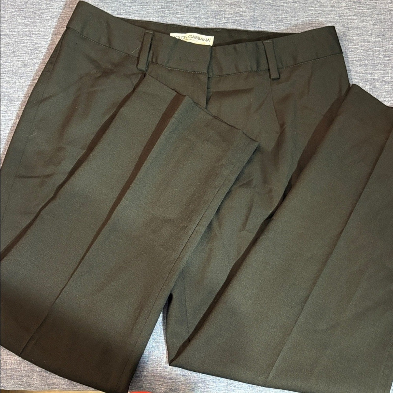Dolce & Gabbana Stretch Wool Tailored Pants - size 40 (US 4)