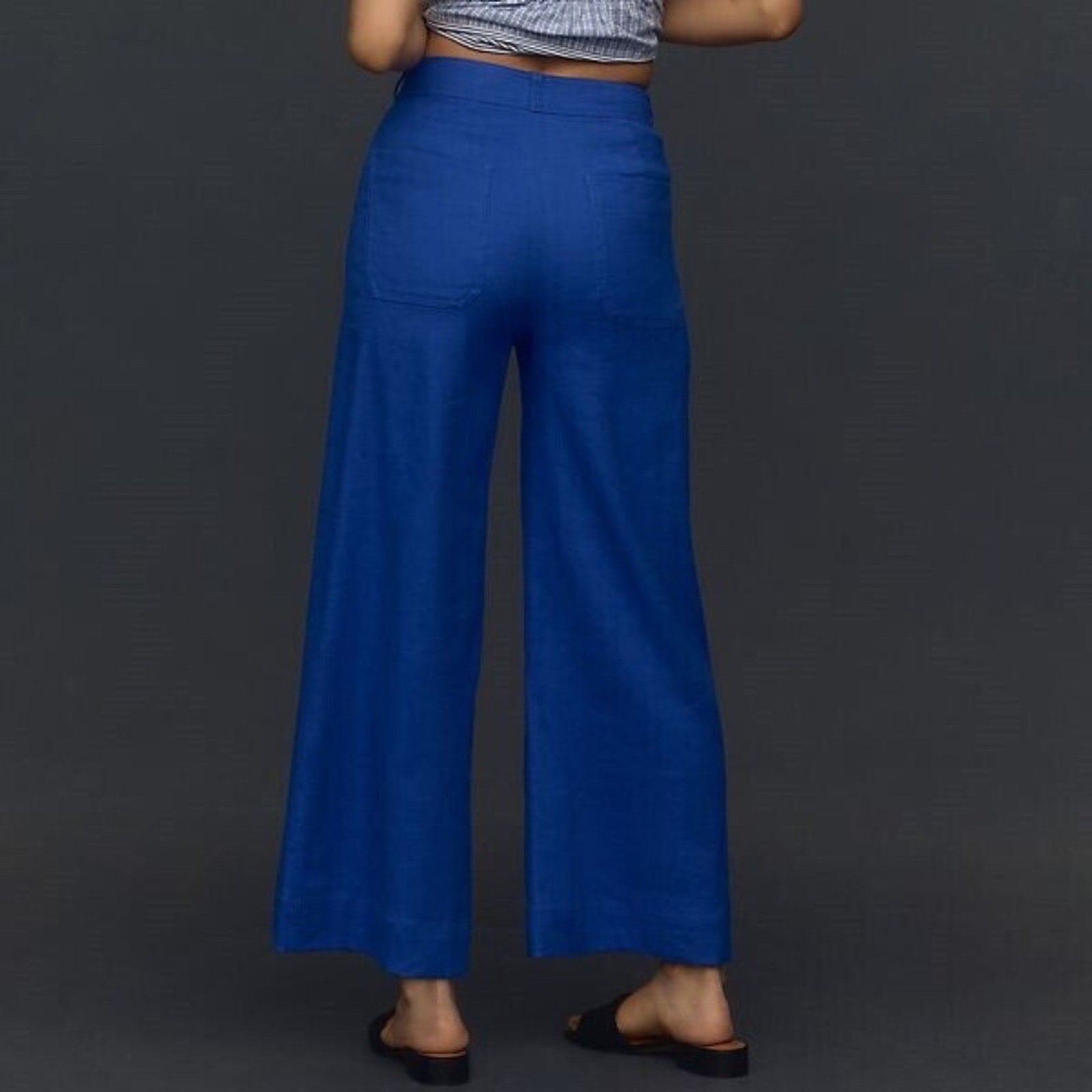Maeve The Colette Wide-leg Pants in blue - size 27