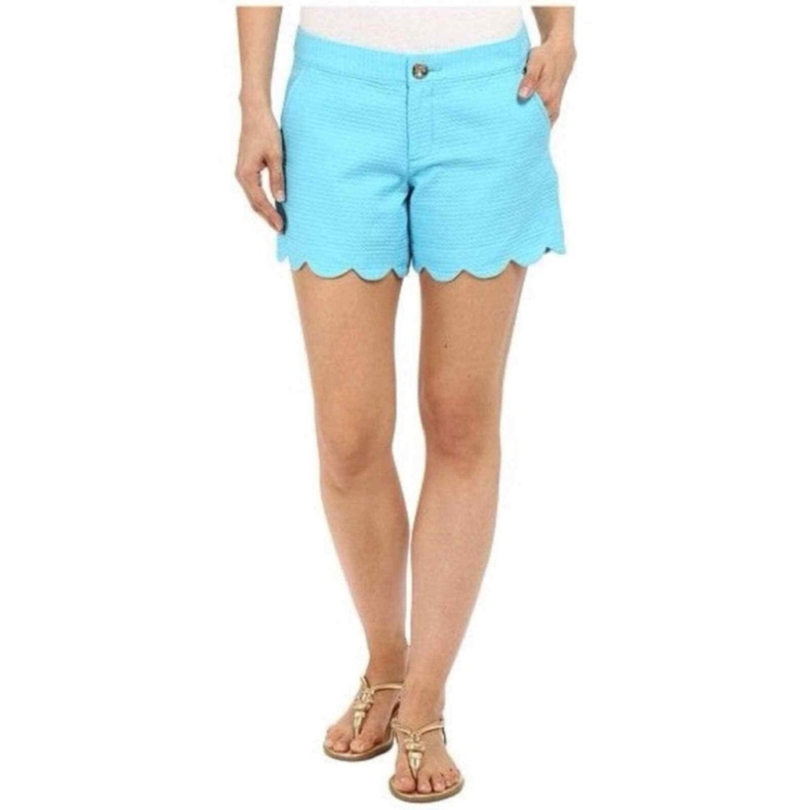 NWT LILLY PULITZER Buttercup Shorts in seasalt blue - size 4