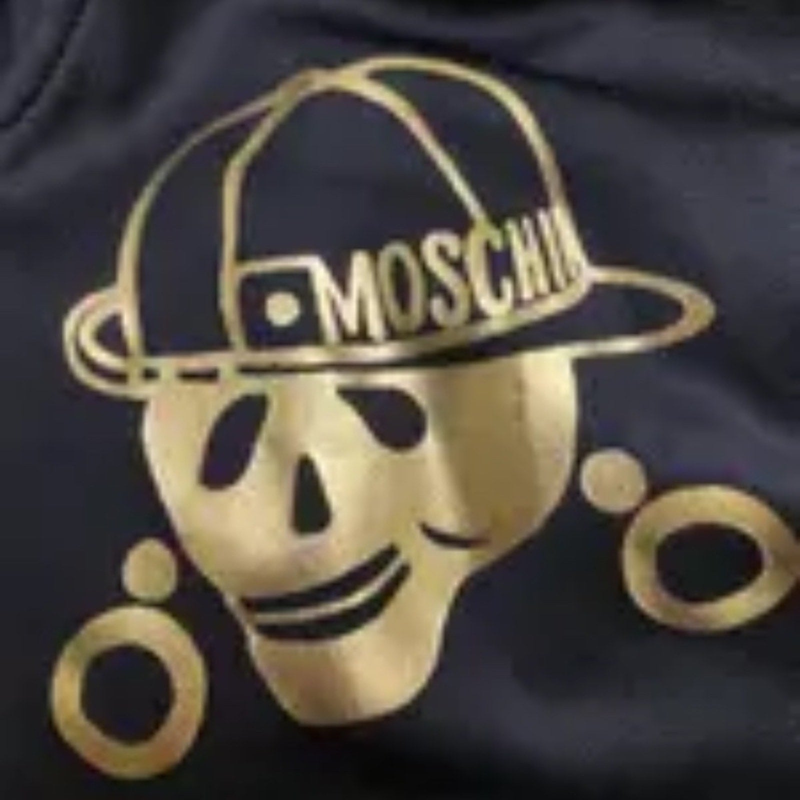 Moschino Couture gold skull hoodie mini dress - size 4