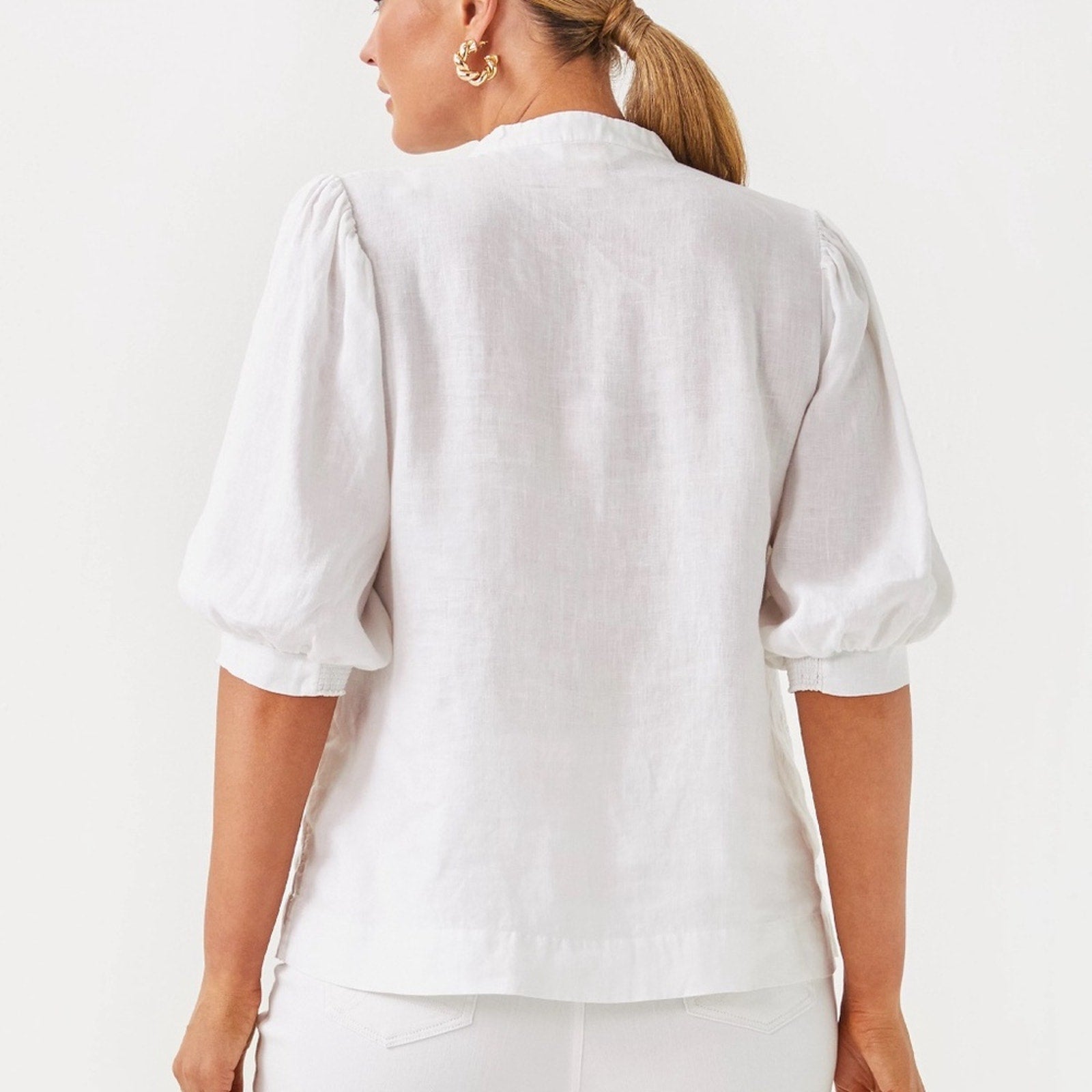 NEW Lilly Pulitzer Women's Mialeigh Linen Top - size 10
