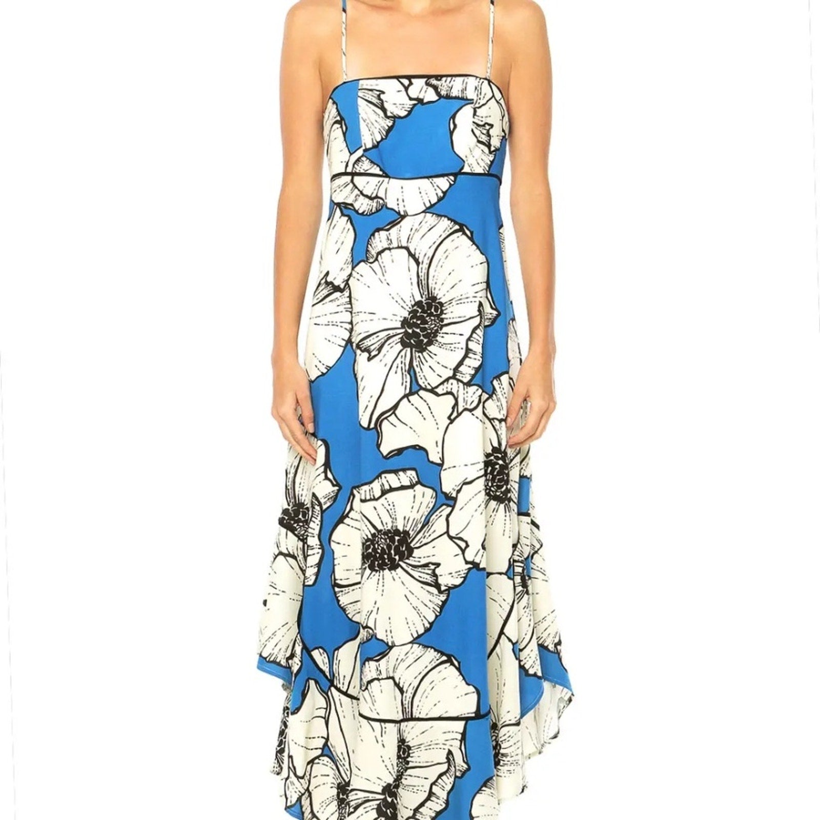 Farm Rio blue floral dress - size M