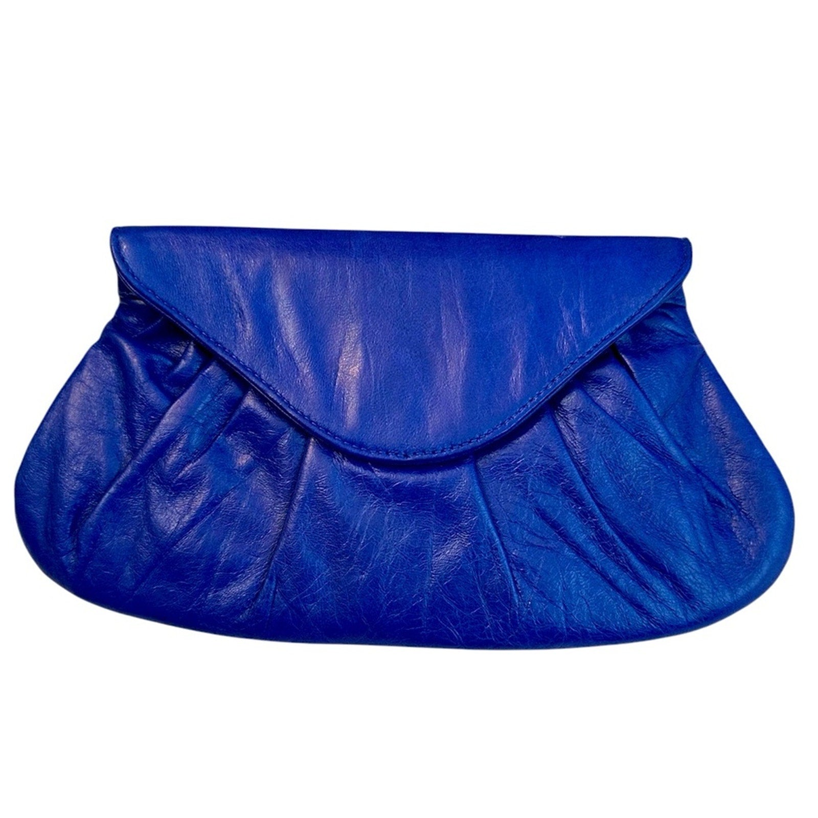 Lauren Merkin Blue leather Clutch Bag Purse