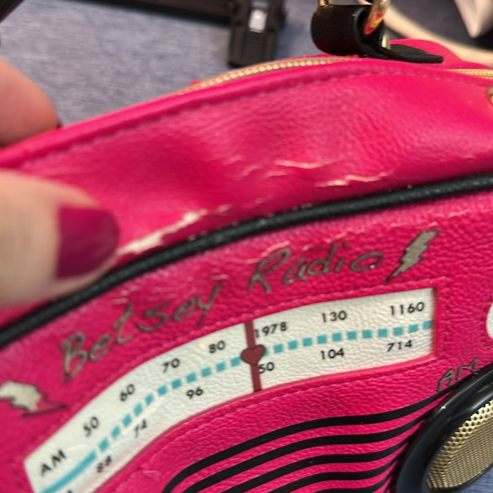 Betsey Johnson Women's Kitsch Boom Box Here Comes Treble Crossbody Handbag