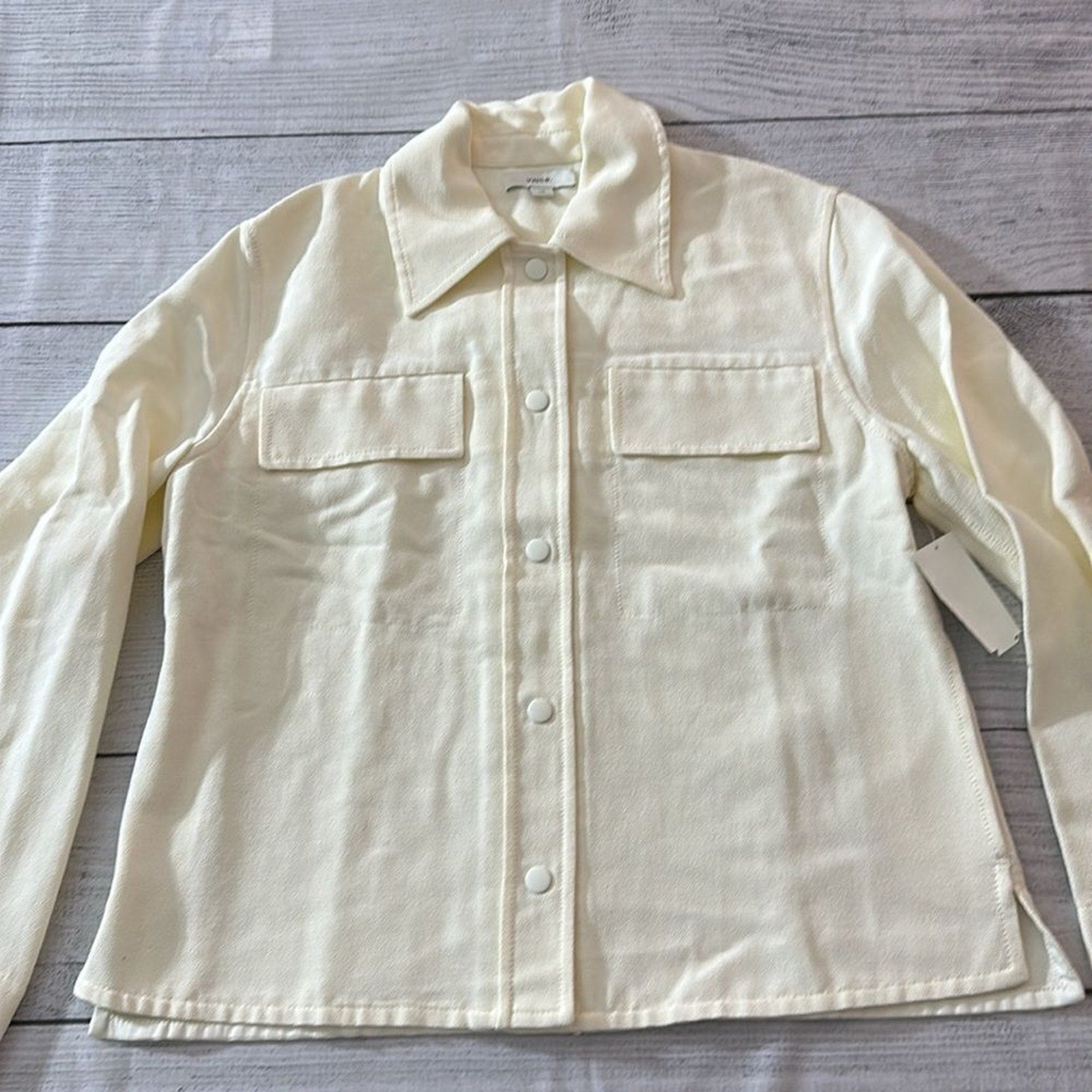 NEW Vince Textured Shirt Jacket - size Large