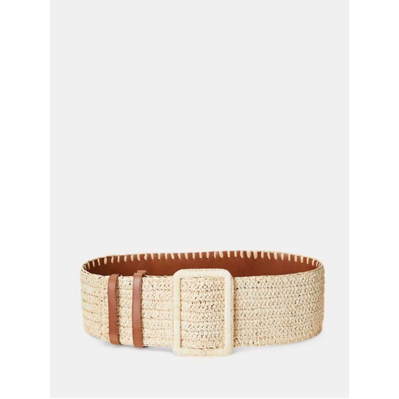 NWT Polo Ralph Lauren Raffia Reversible Belt - M 🌟