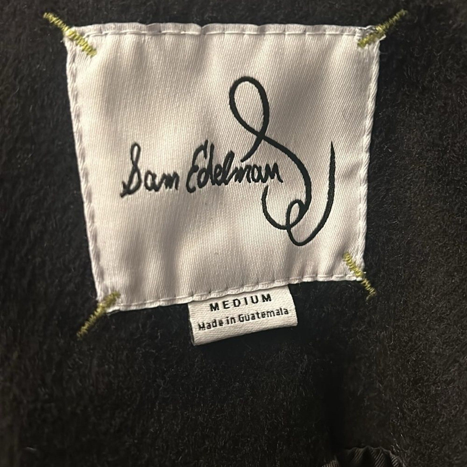 NEW Sam Edelman Wool Blend Rib Collar Coat - size M