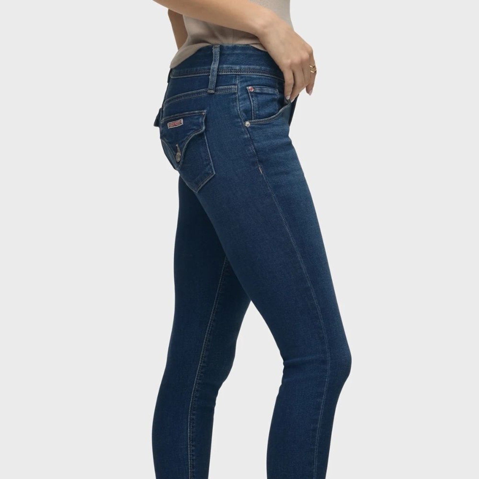 NWT Hudson Collin Mid Rise Skinny Jeans in Campus Blue - size 24