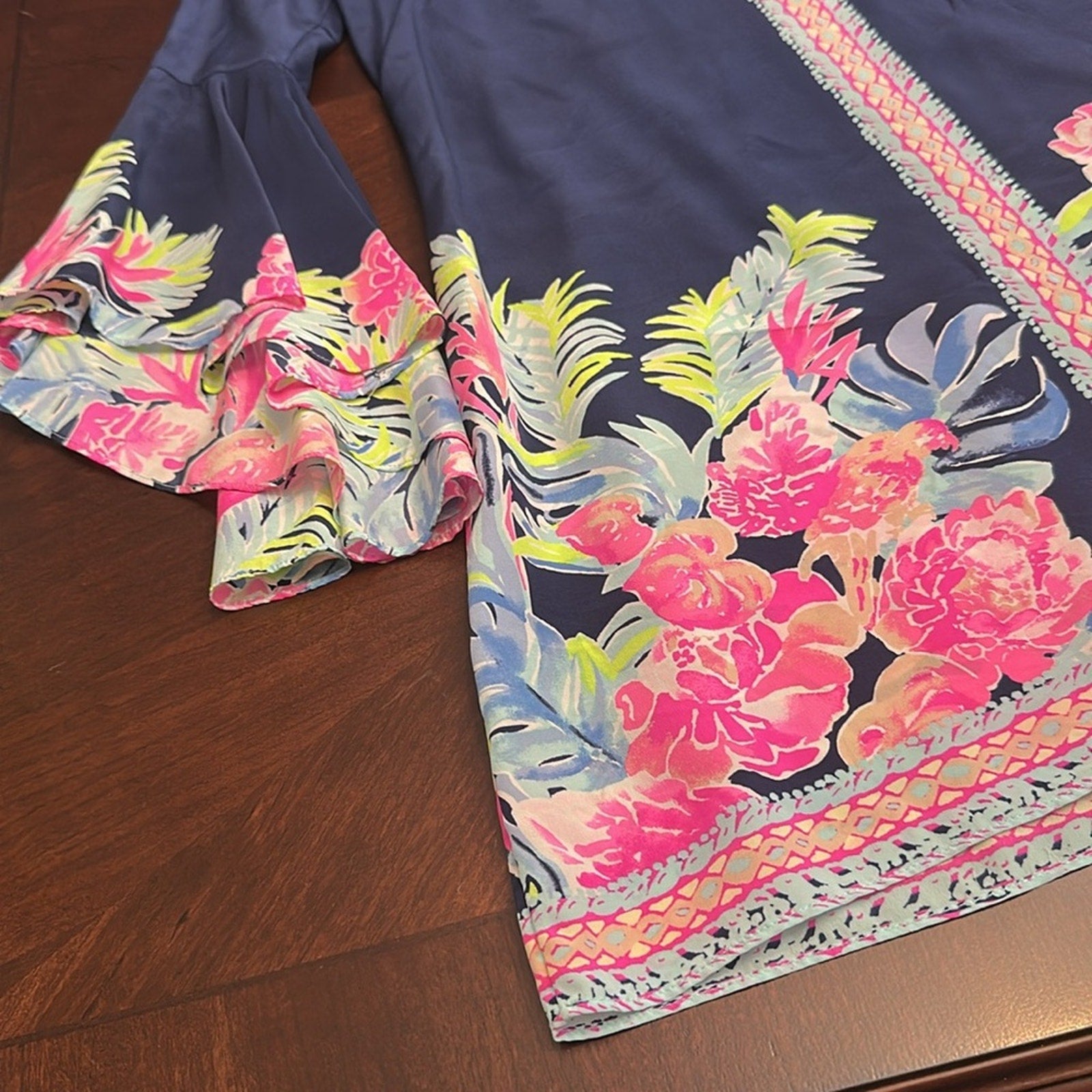 Lilly Pulitzer Tropicolada Rosalia Silk Dress Womens Size 2