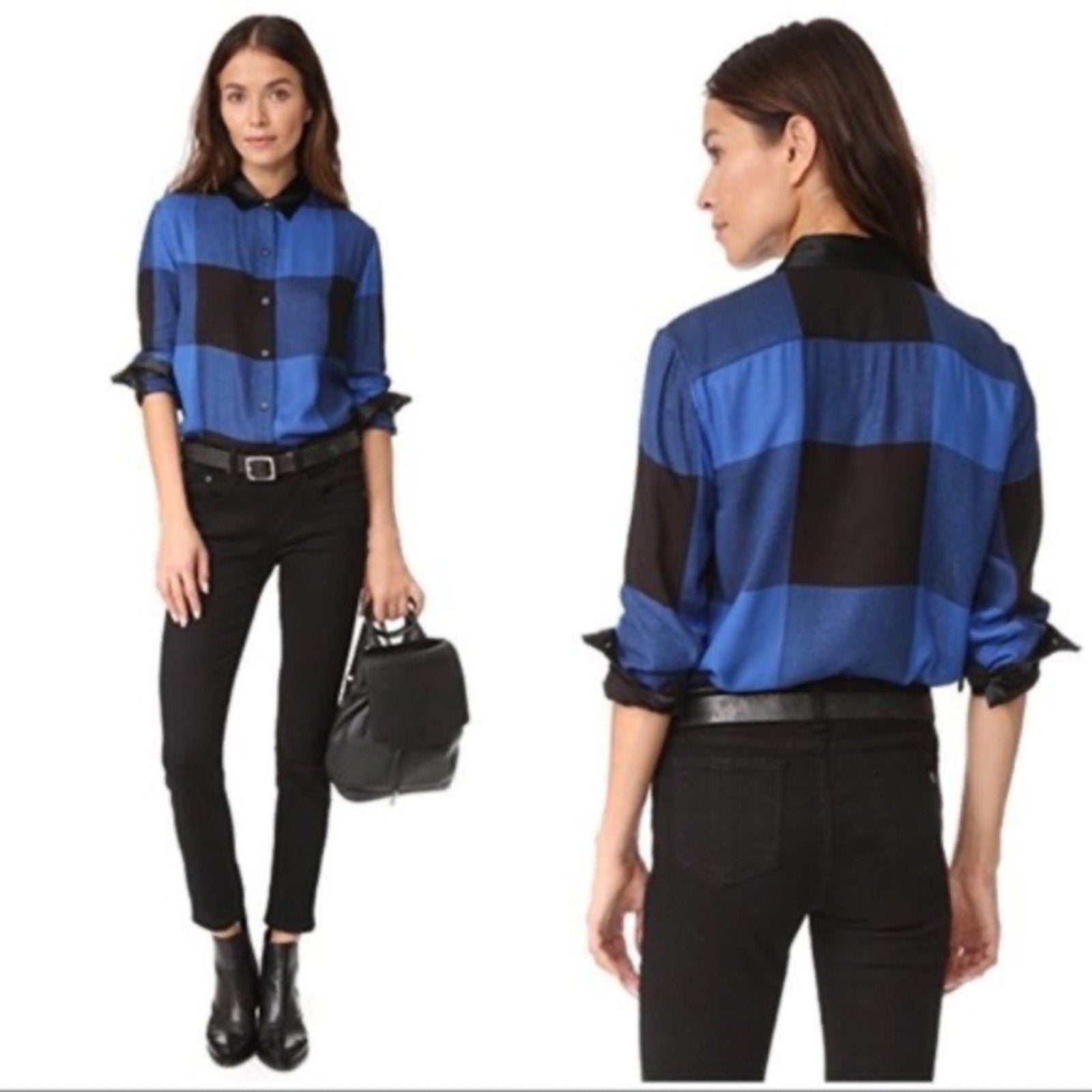 Rag & Bone Plaid Blouse - size XS