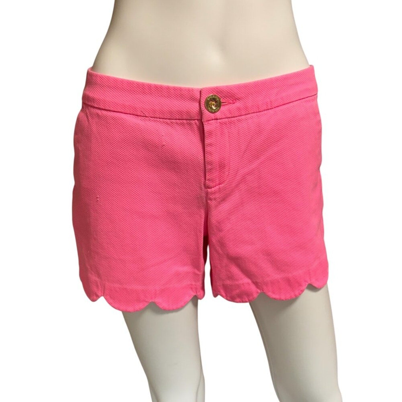 Lilly Pulitzer Scalloped Hot Pink Shorts - 6