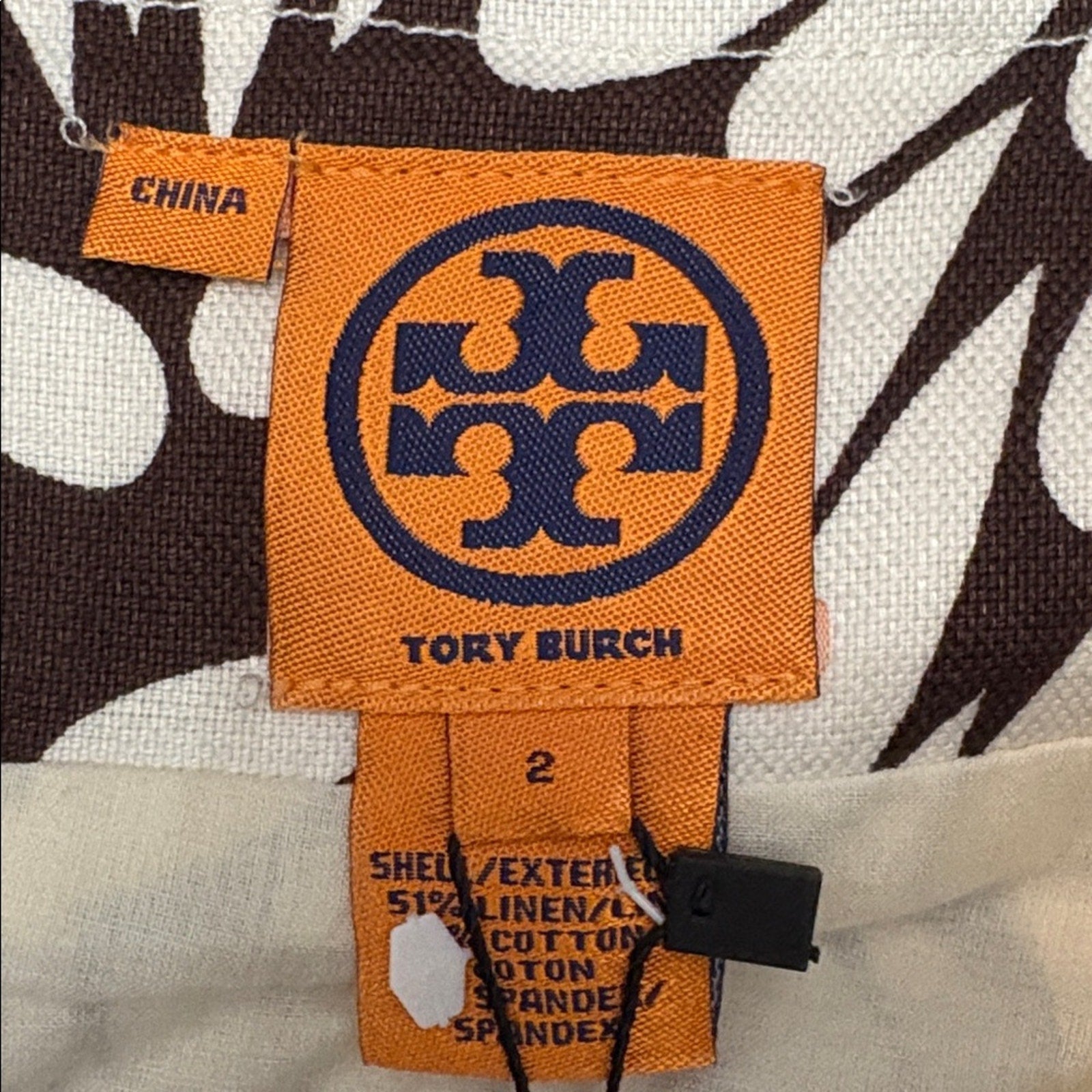 Tory Burch Linen blend Knee-Length Dress - size 2