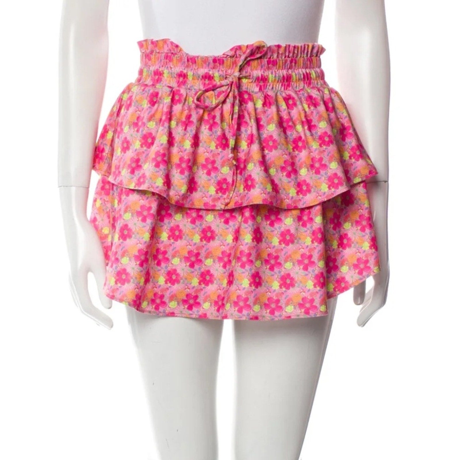 LoveShackFancy Ruffle Embellishment Skirt - size small