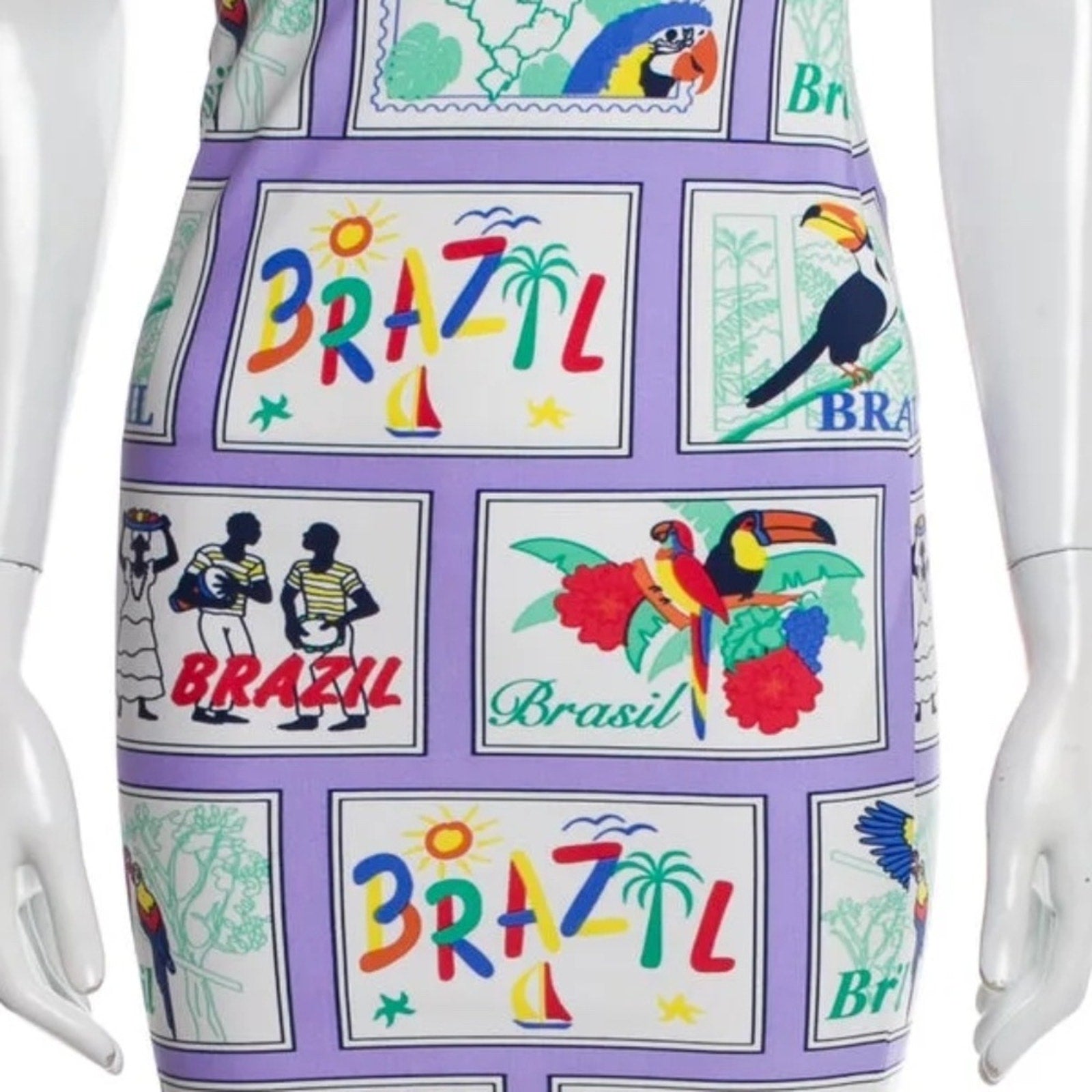 Rosa Cha Brazil Printed Mini Dress - size small
