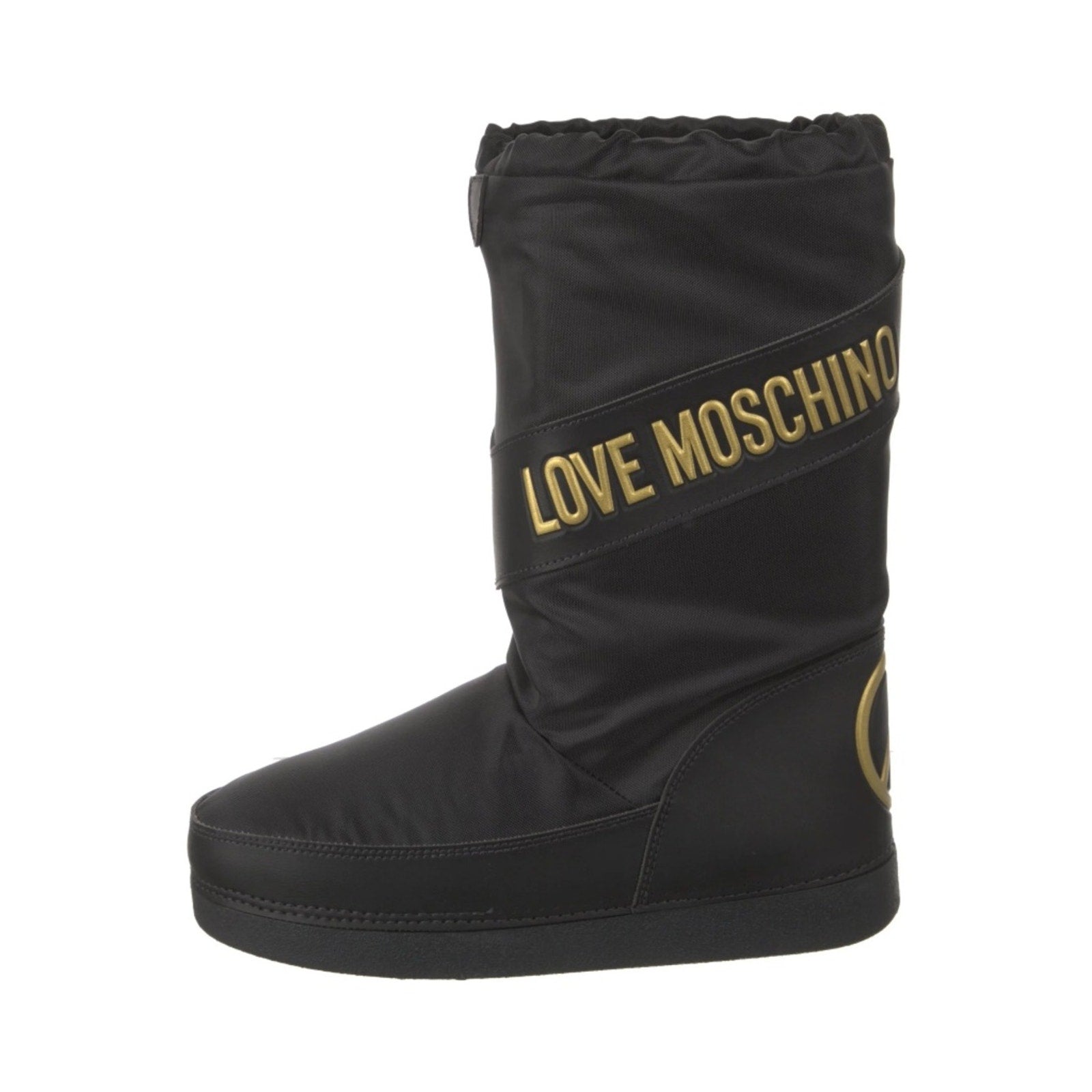 Moschino Logo-Print Snow Boots - Black - size 37 (US 8)