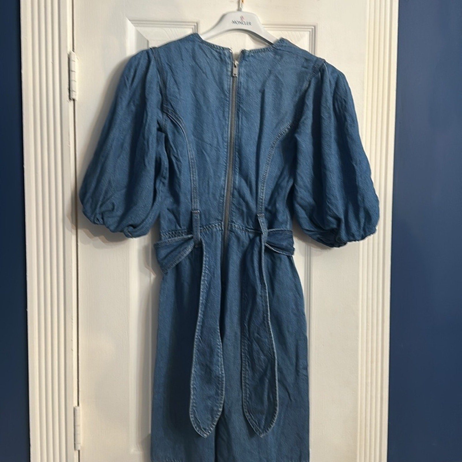 NWT 7 For All Mankind Puff Sleeve Jumpsuit In Tulip - size XS