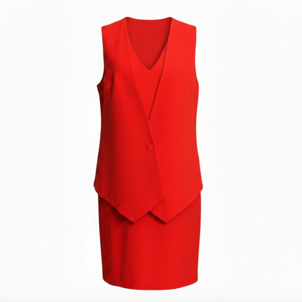 Givenchy Paris Red Vest Dress - 38 (US 6) 🌟