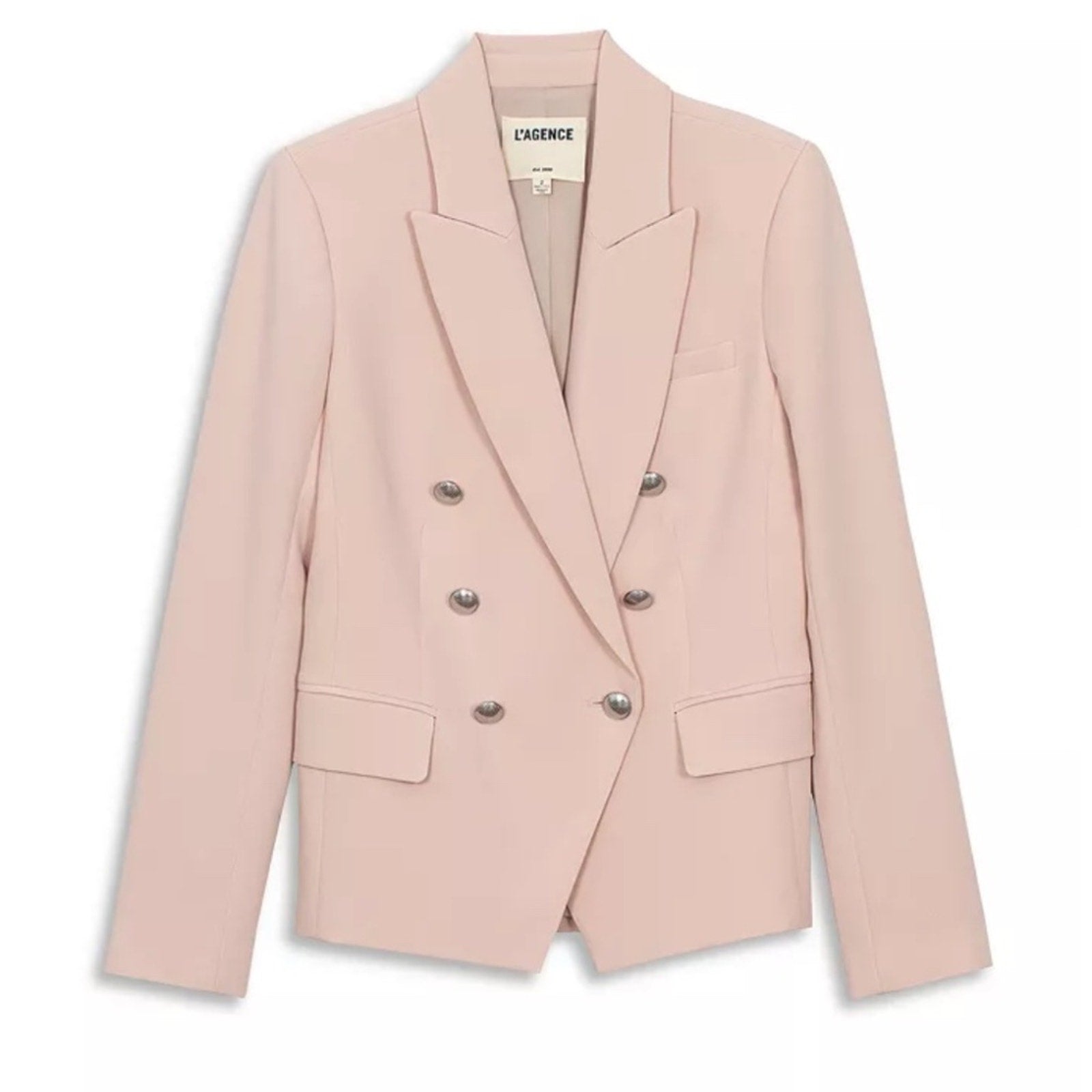 L'AGENCE Kenzie Double-Breasted Blazer - 0
