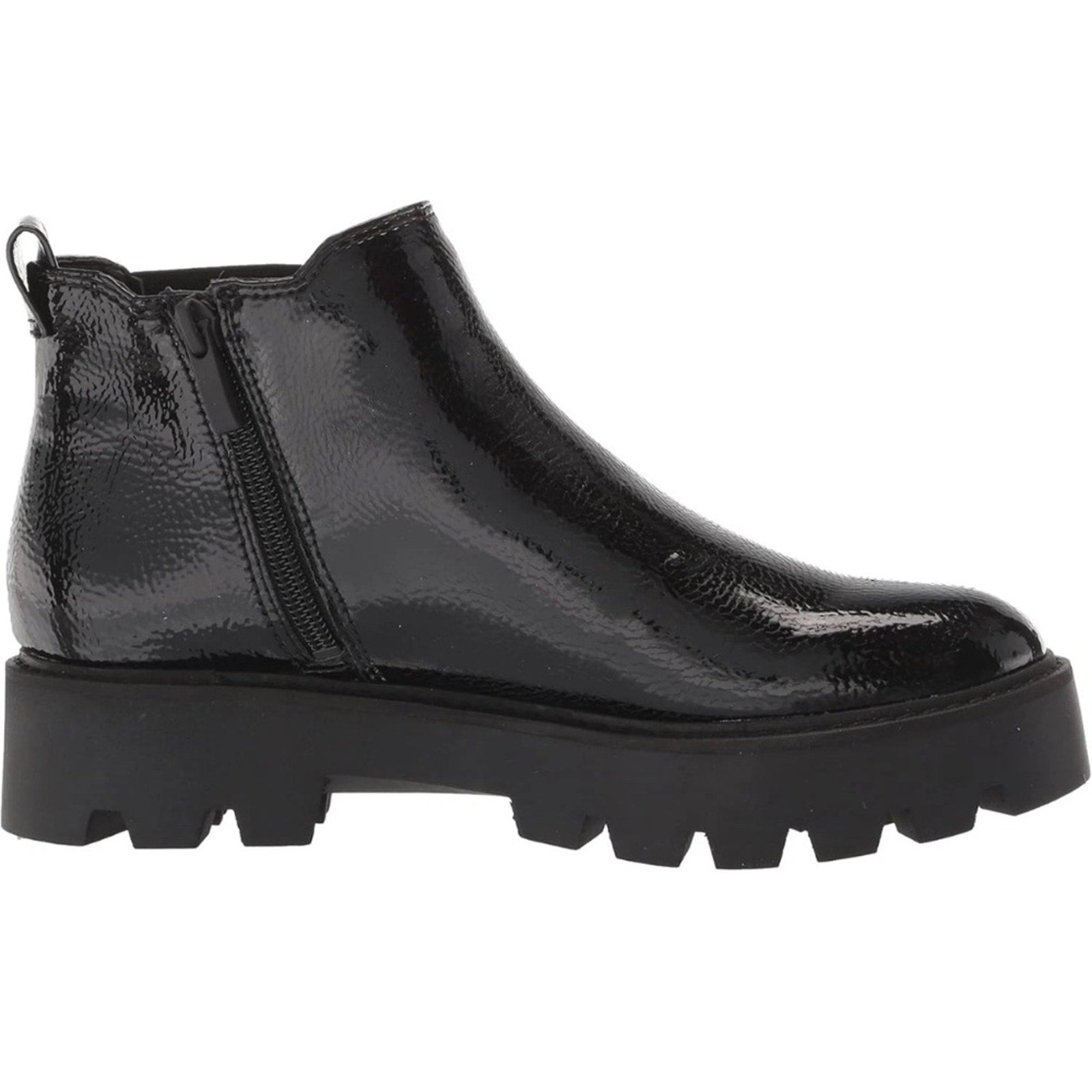 NEW Franco Sarto L-Balin booty Women's Black Patent Ankle Boots - size 8 M