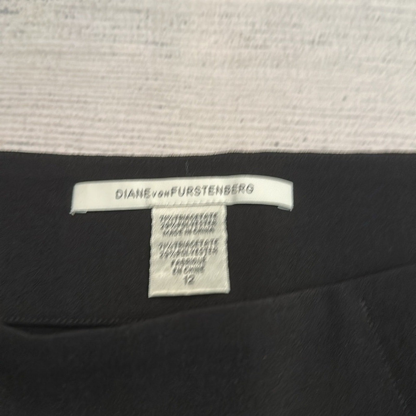 Diane Von Furstenberg black skirt - size 12