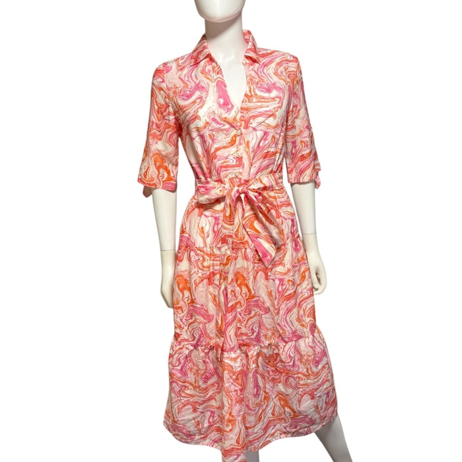 J.McLaughlin Janelle Silk-Blend with Pockets Dress - size XS