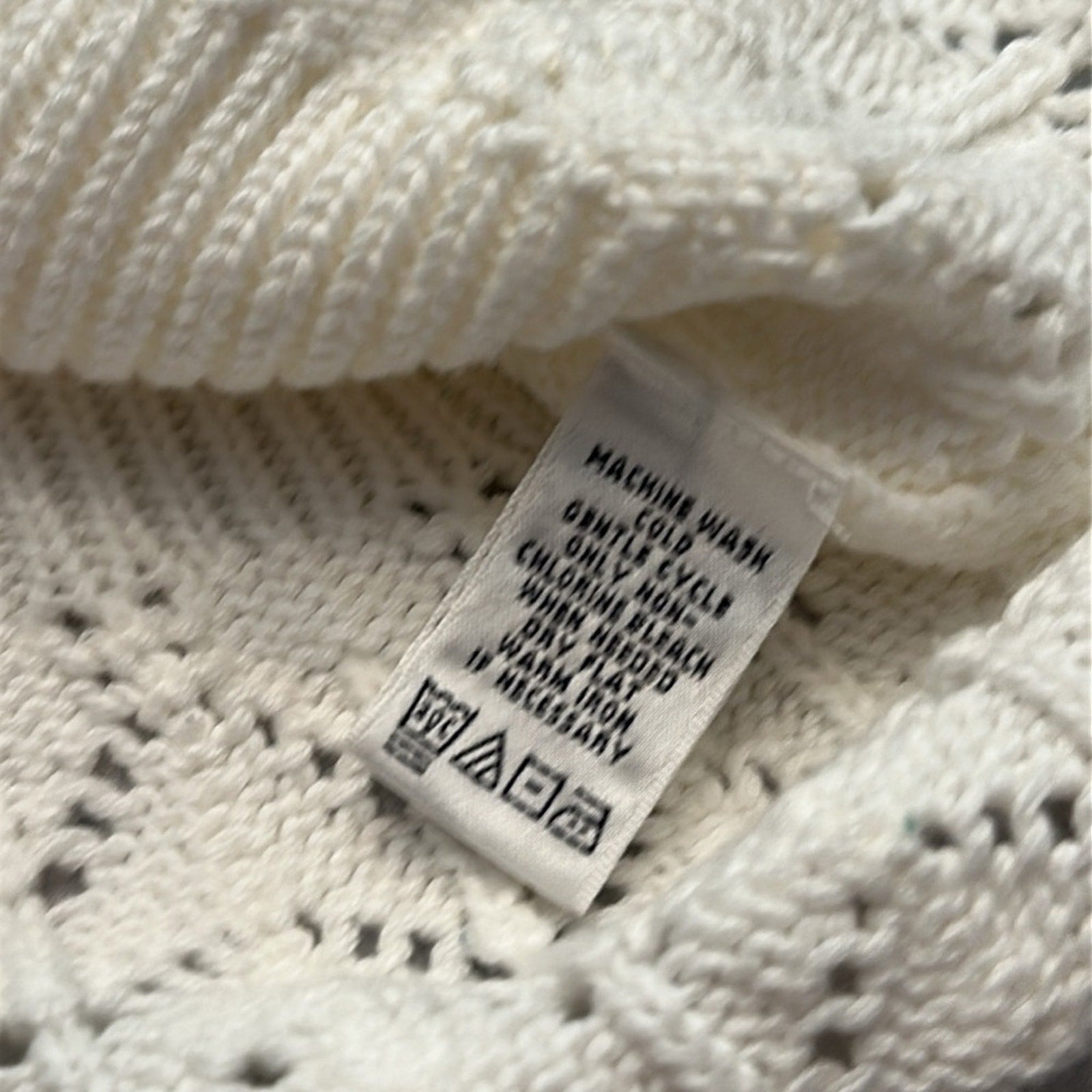 Lilly Pulitzer white label vintage crochet cardigan- size M