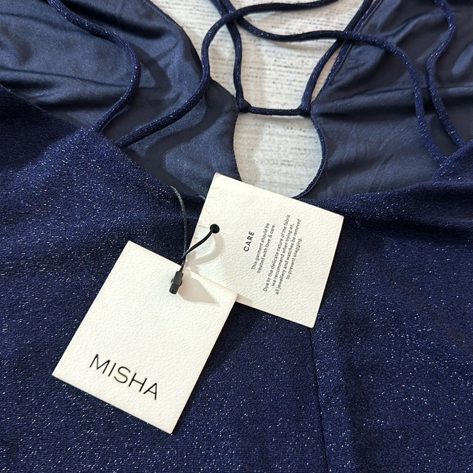 NWT MISHA COLLECTION - VERONIKA SLINKY JERSEY MIDI DRESS - size 12