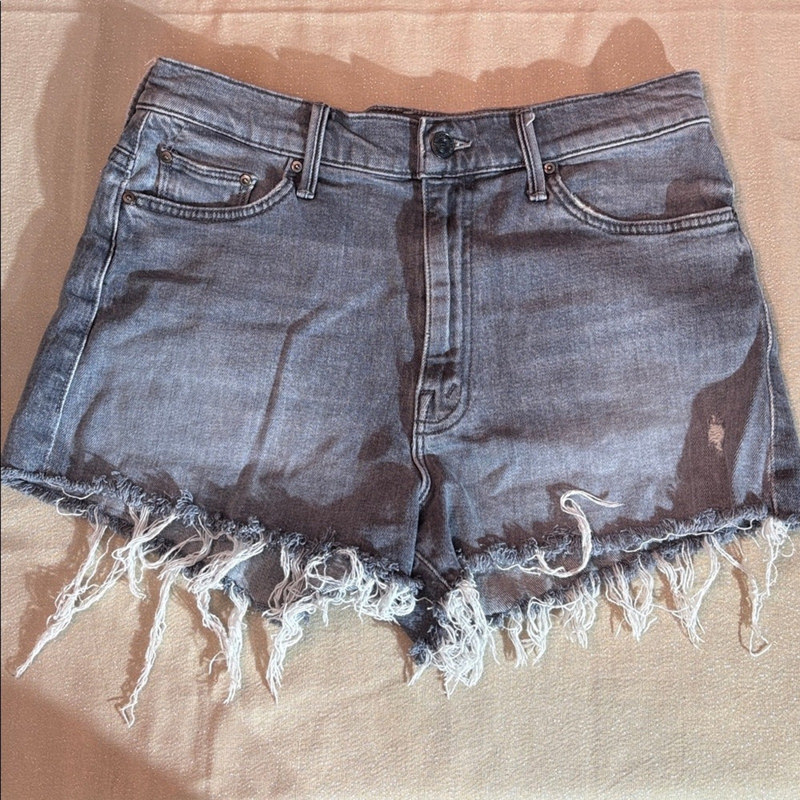 MOTHER The Easy Does It Short in Ace Of Spades - size 28