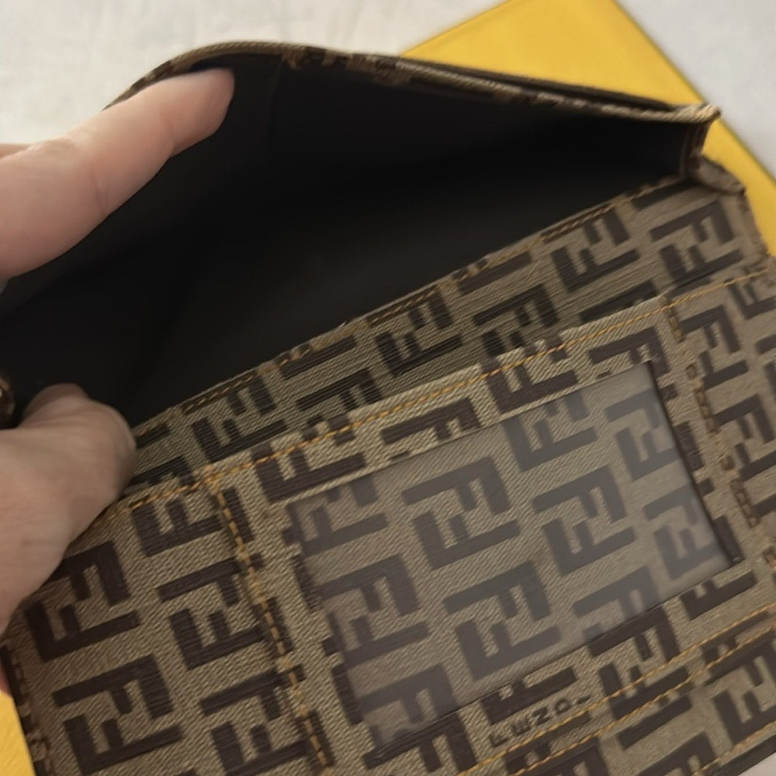 FENDI Zucca Canvas Wallet