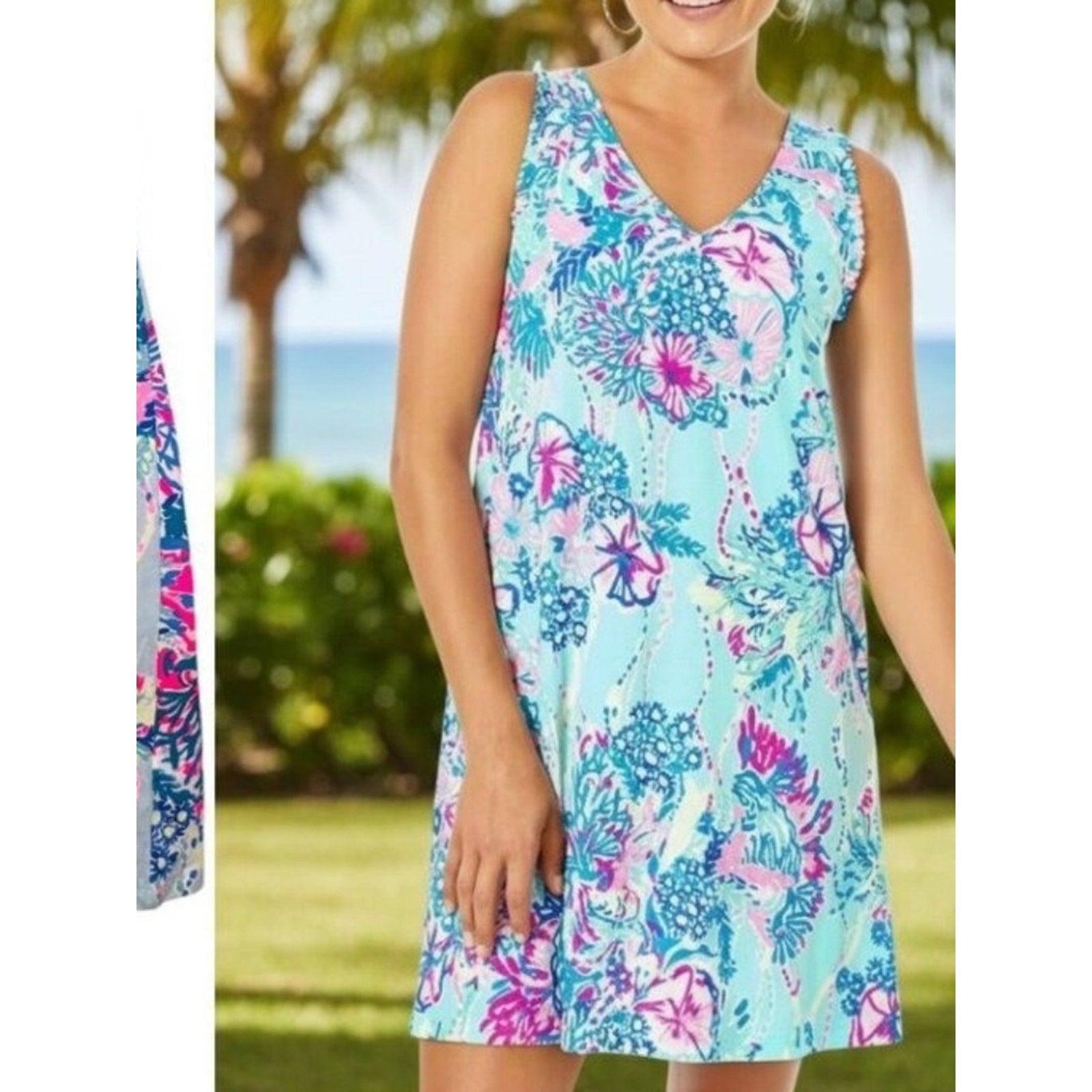 LILLY PULITZER Aron Swing Dress BEACH YOU TO IT - size XS