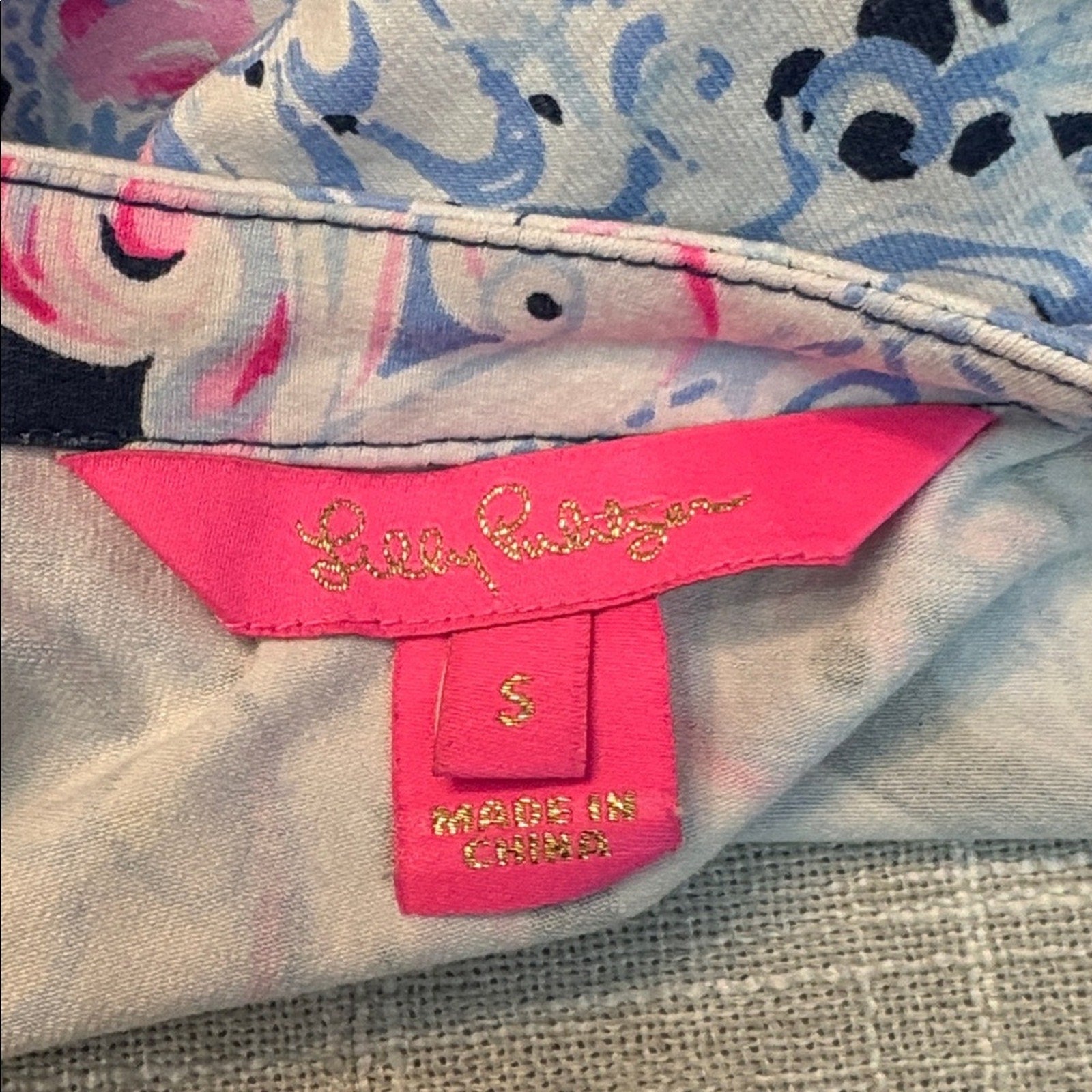 Lilly Pulitzer Lula Romper High Tide Navy Its For Shore - size small