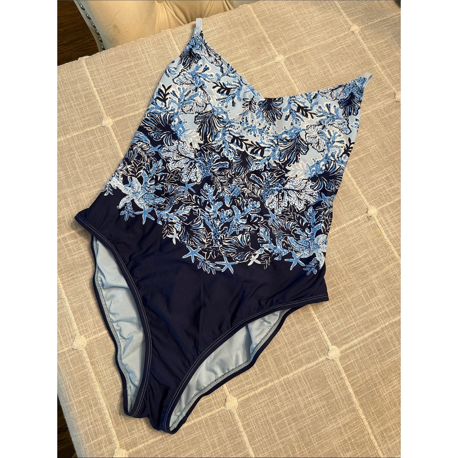 LILLY PULITZER Womens Klynn One-Piece Swimsuit - 12 🌟