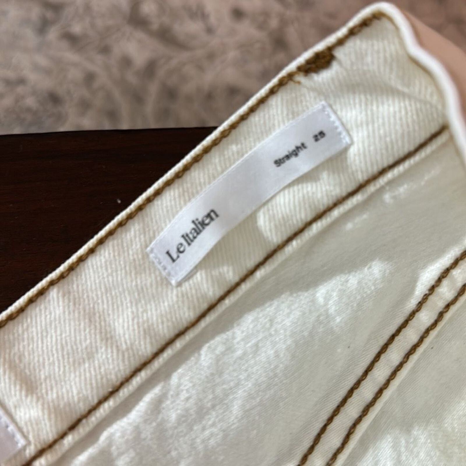 NWT FRAME Le Italien Straight Jeans blanc - size 25