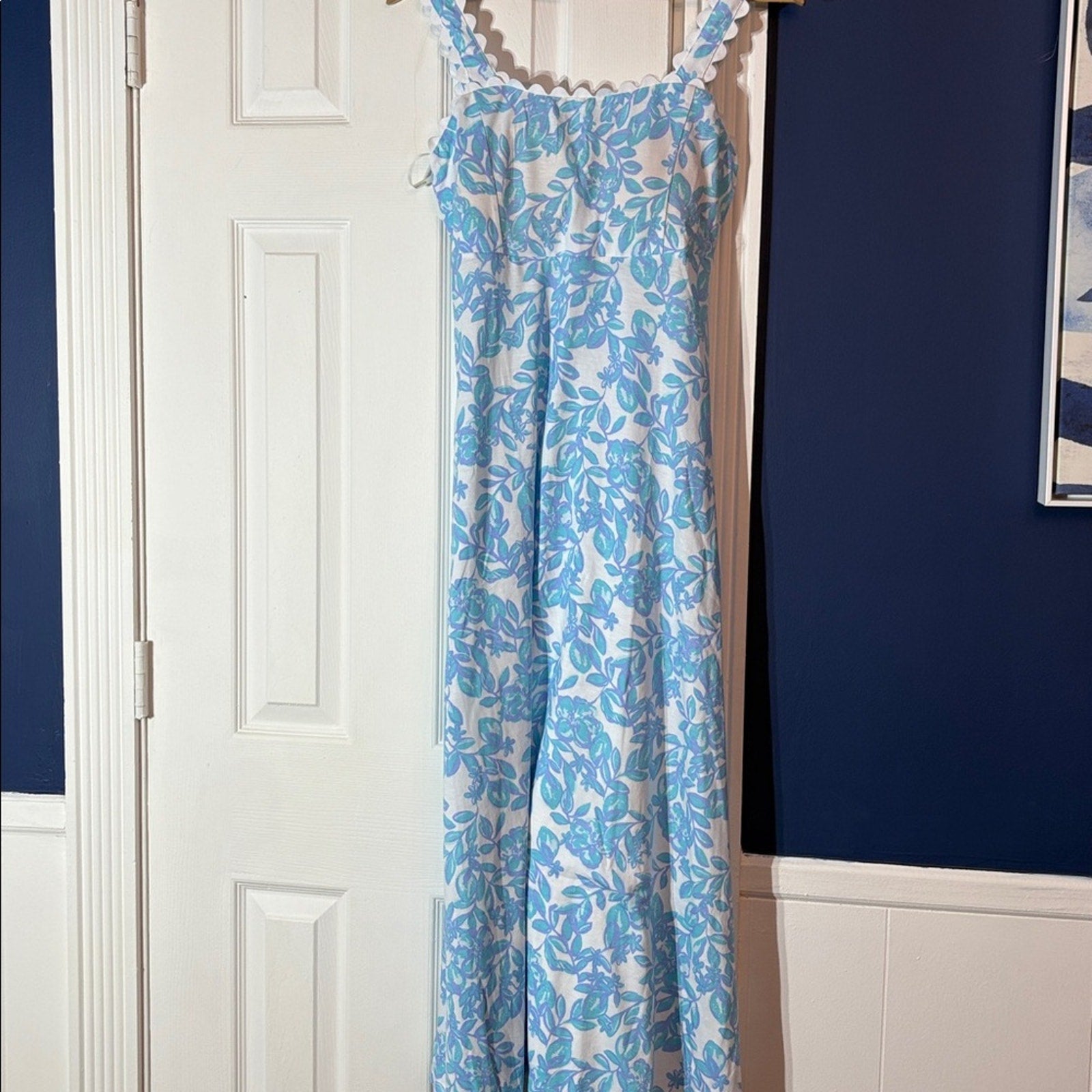 NWT lilly pulitzer dwyer midi dress Jacaranda blue simply the zest - small