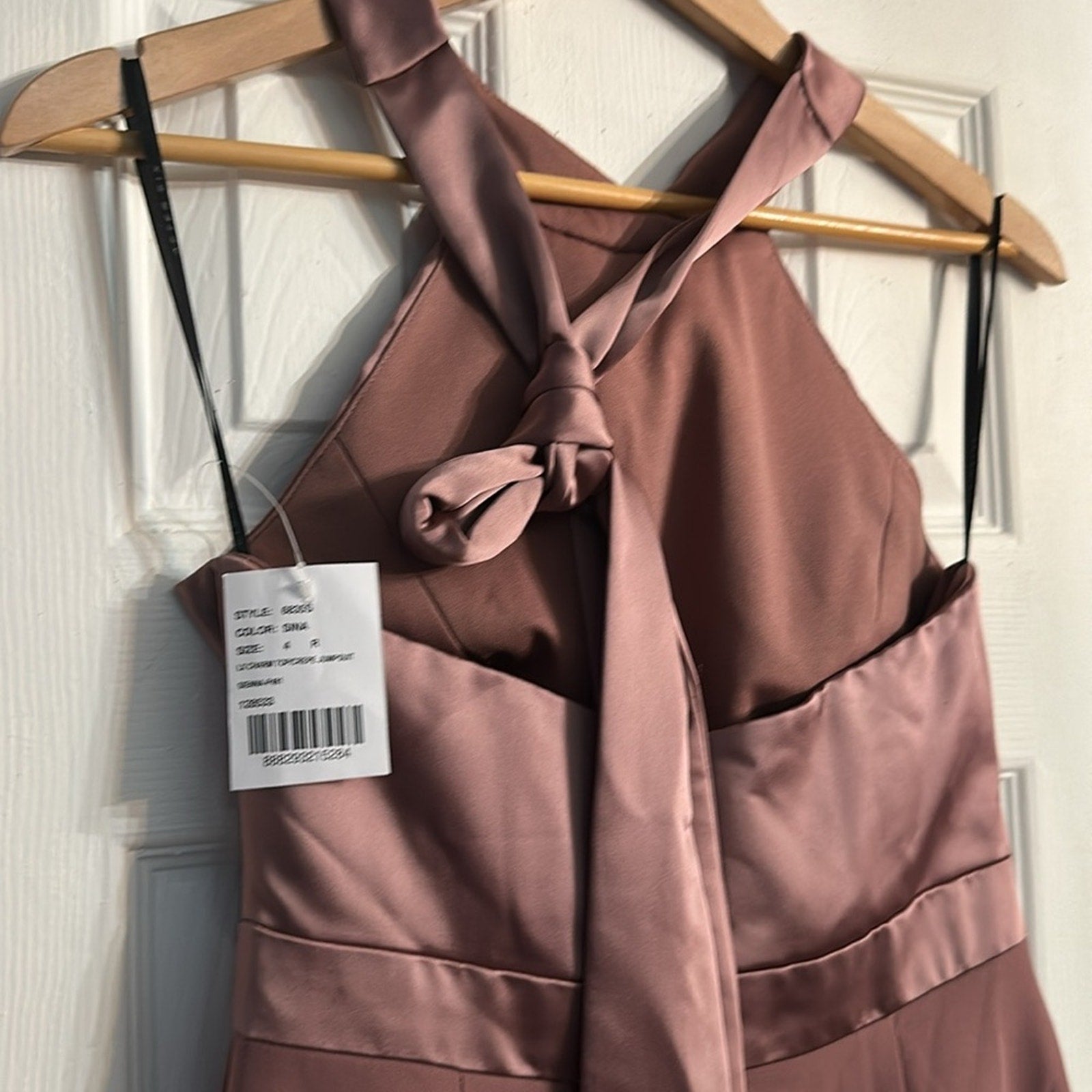 NWT After Six Sienna High-neck Open-back Jumpsuit Size 4 $252