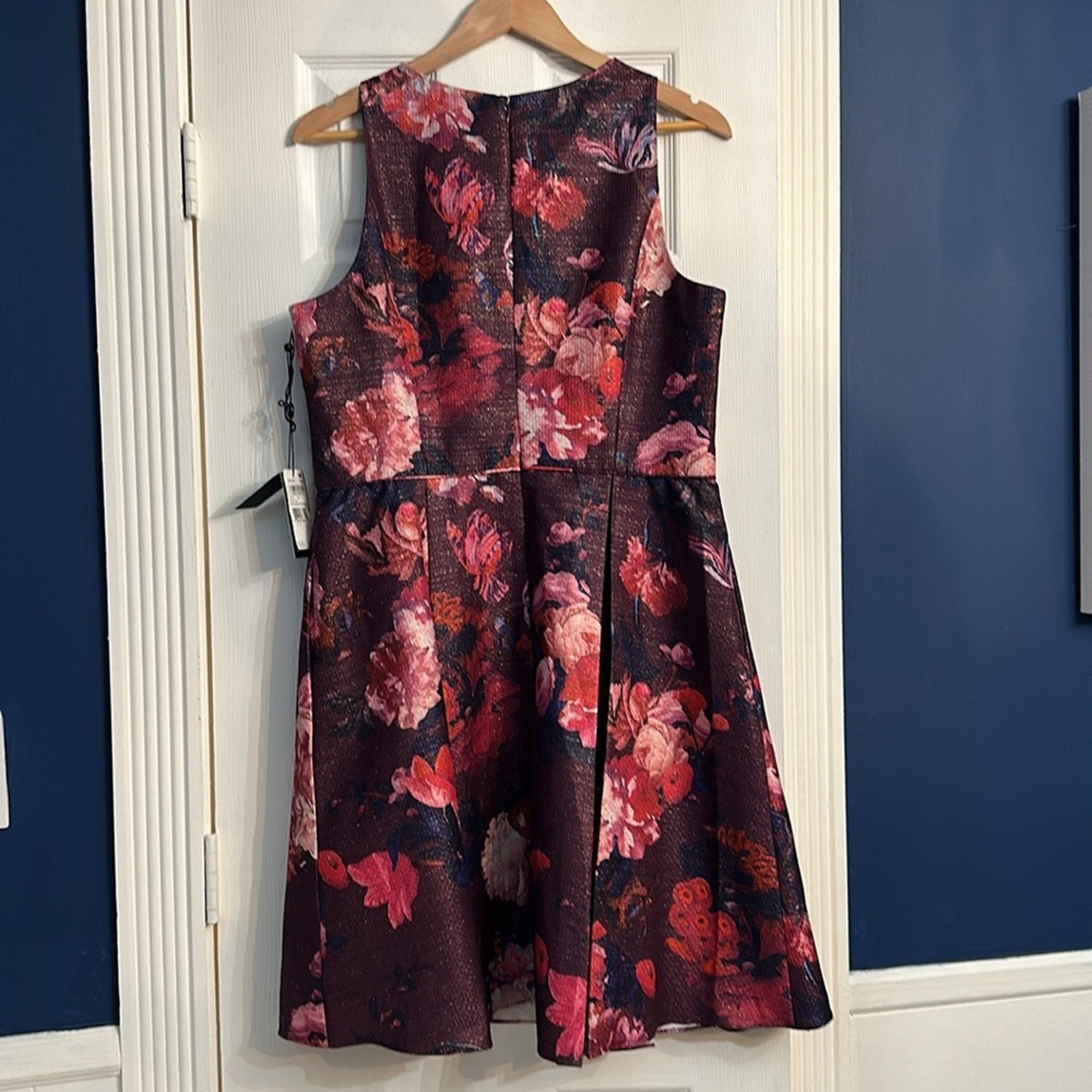 NWT Adrianna Papell Printed Woven Fit and Flare - size 14
