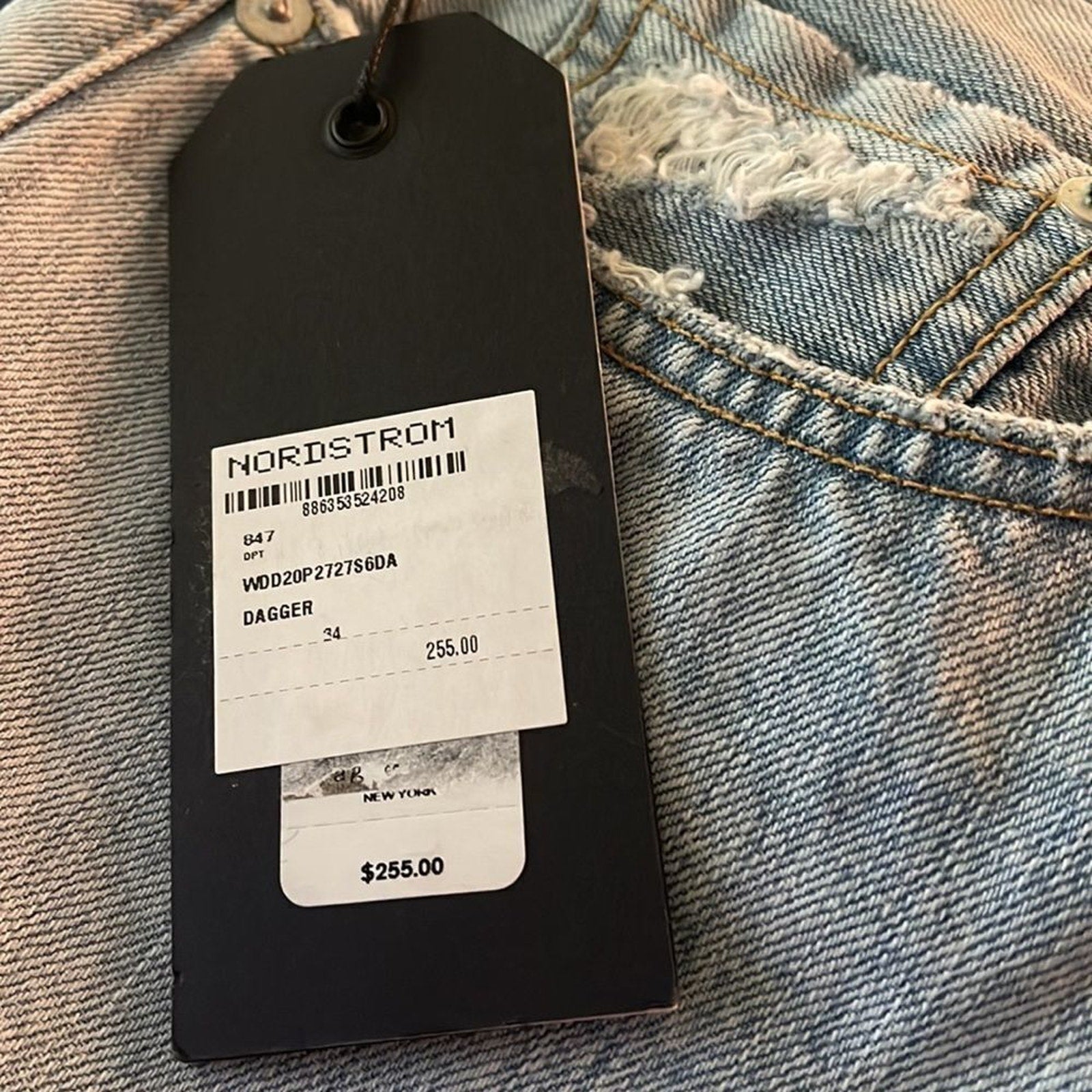 NWT RAG AND BONE 90s Style Crop Jeans Dagger - size 34