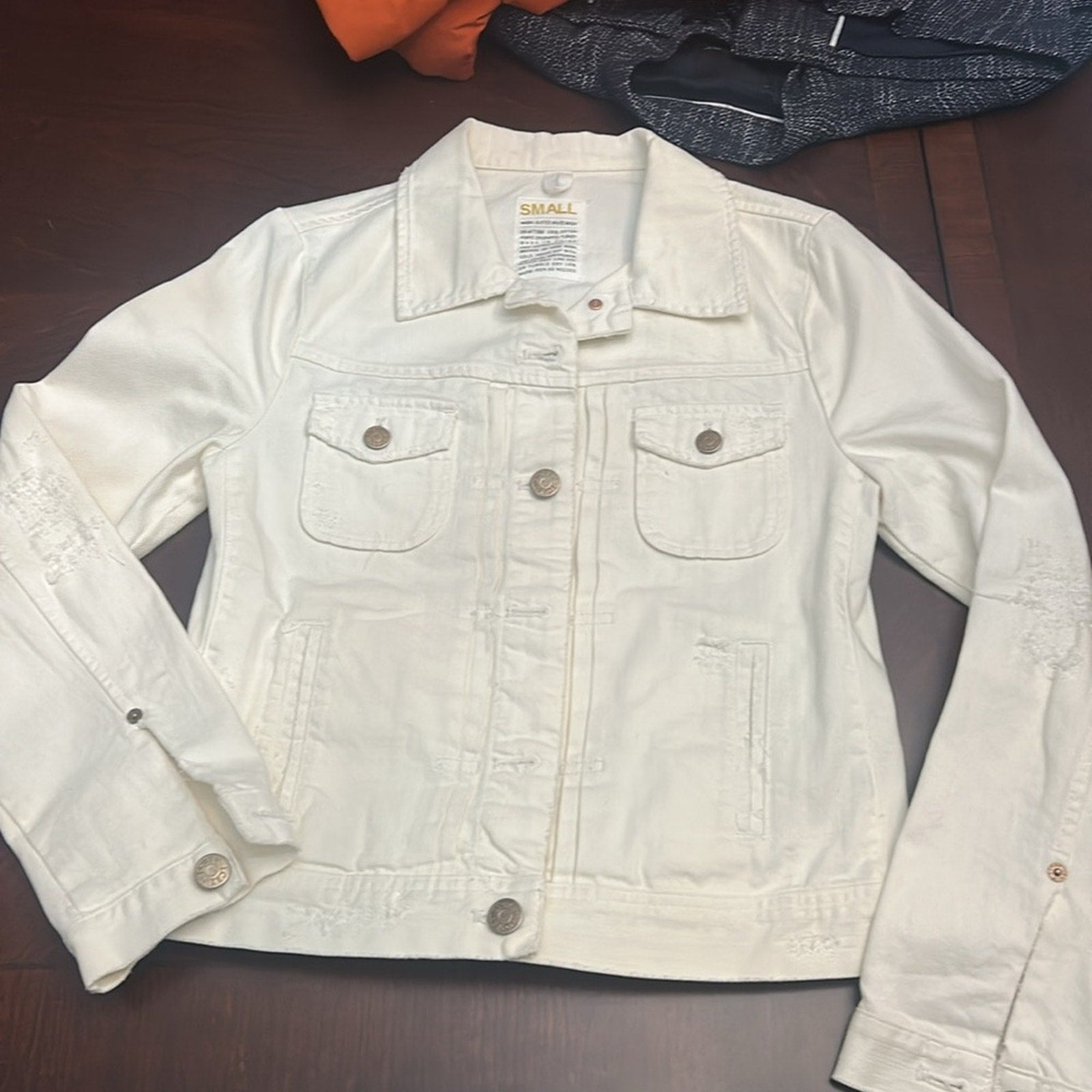 J Crew Nolita white denim jacket - size small