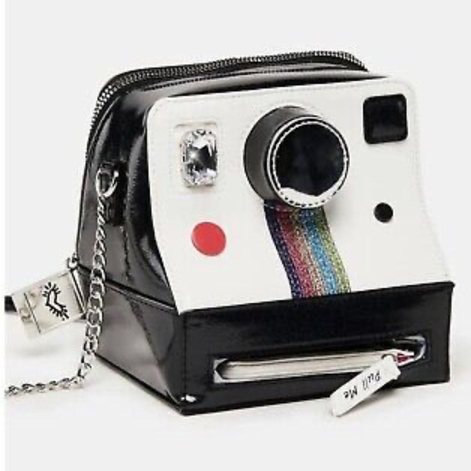 NEW Betsey Johnson Oh Snap Kitsch polaroid camera crossbody bag purse