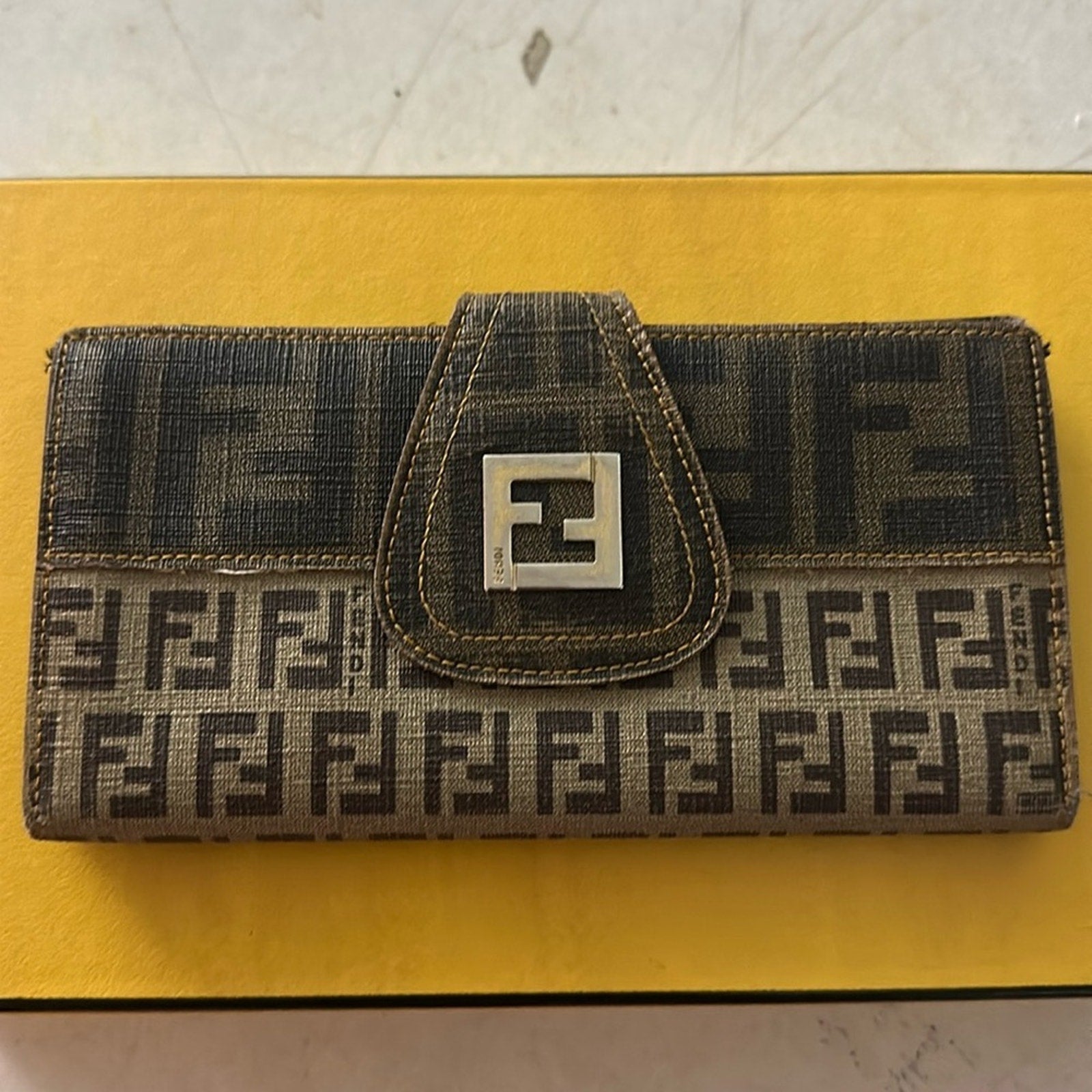 FENDI Zucca Canvas Wallet