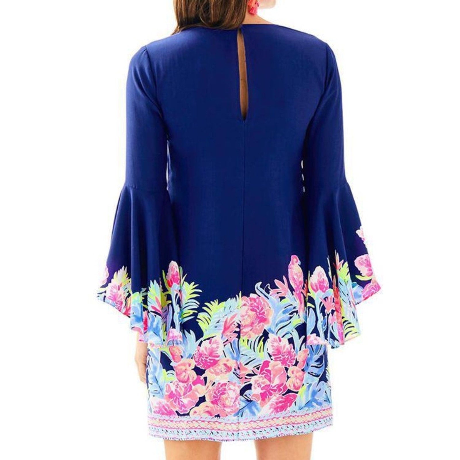 Lilly Pulitzer Tropicolada Rosalia Silk Dress Womens Size 2