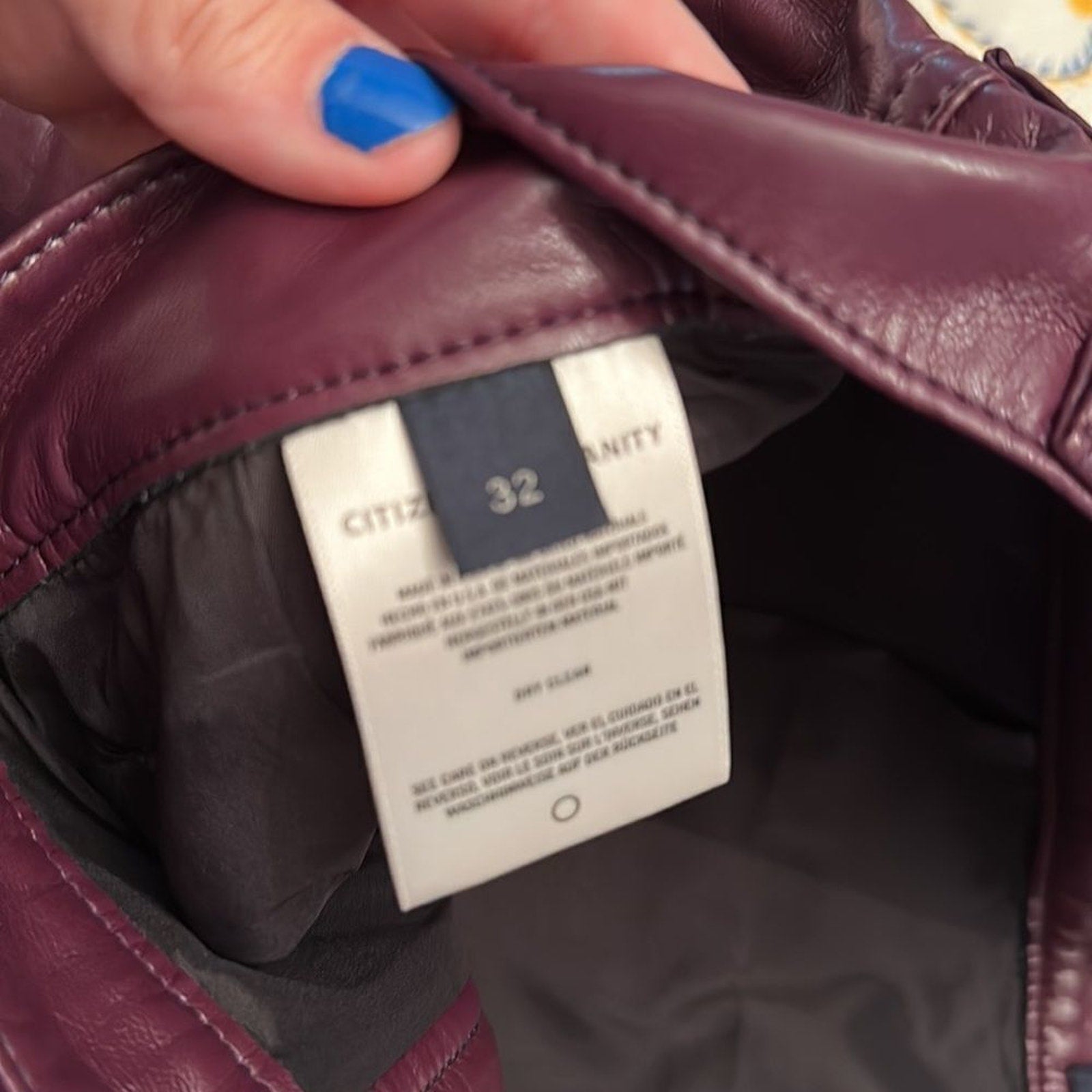 NWT Citizens Of Humanity Beatnik Recycled Leather Mini Skirt - size 32