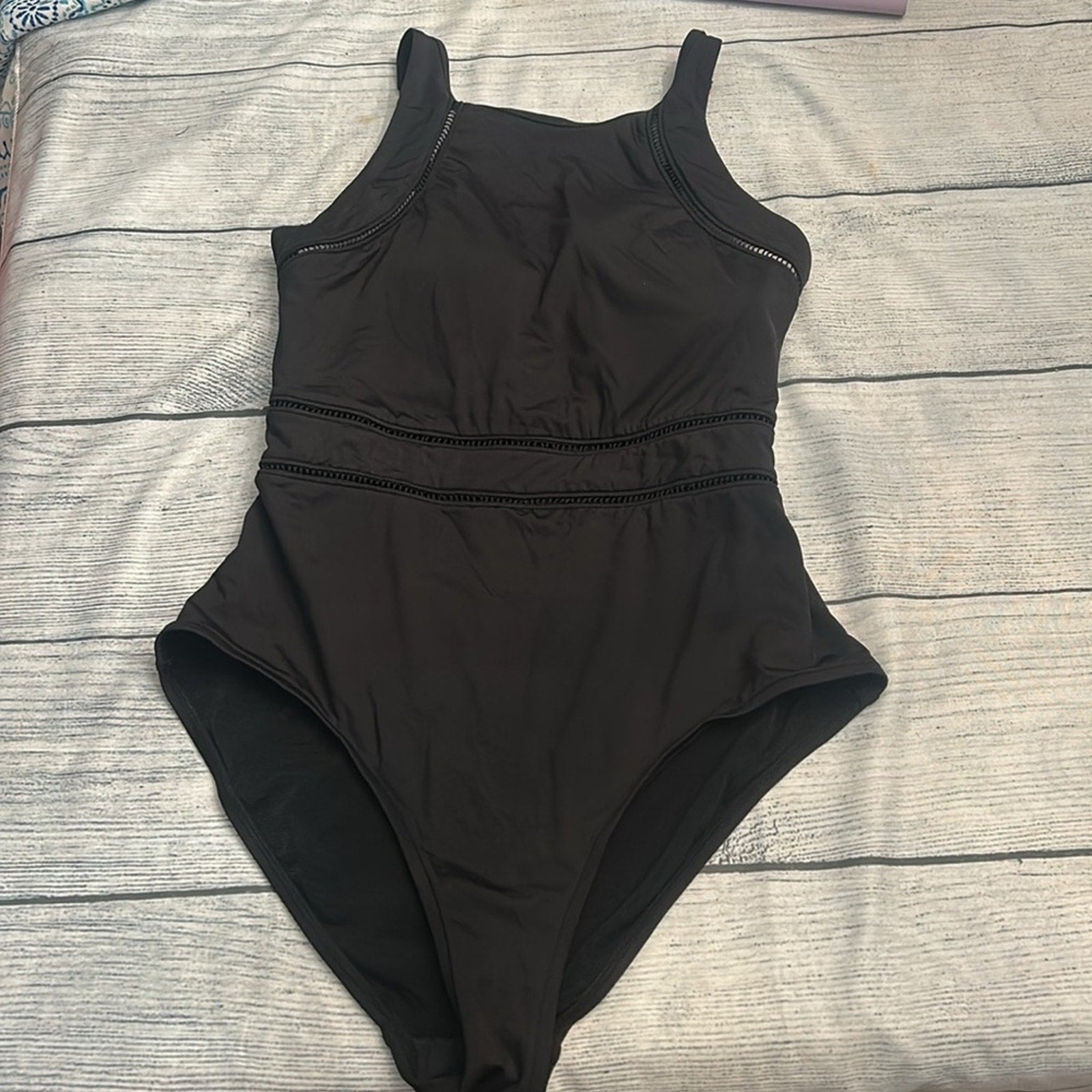 NEW Sea Level Swim High Neck Multifit One Piece Black - size 10