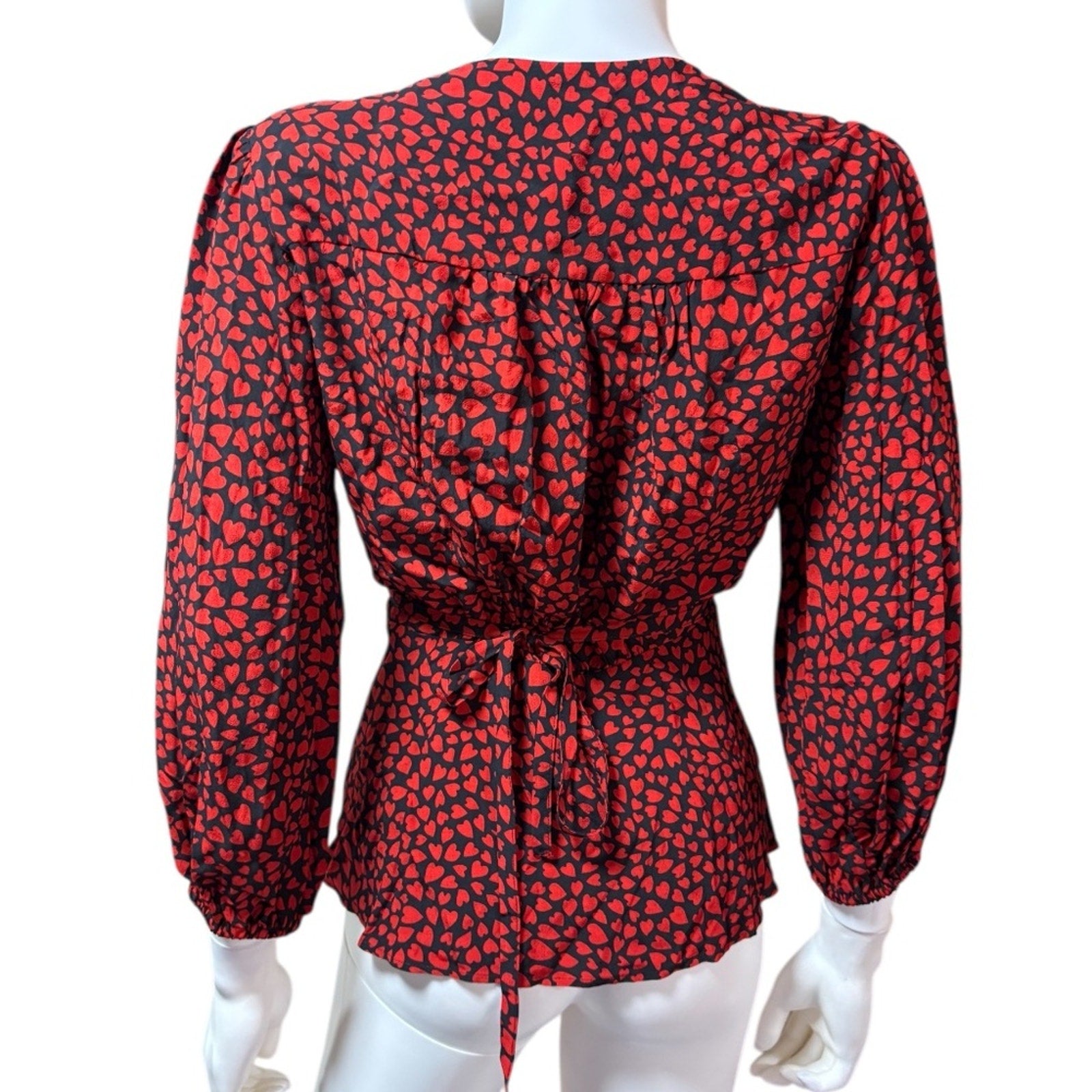 NWT Gerard Darel Adele hearts blouse - size 38 (US 6)