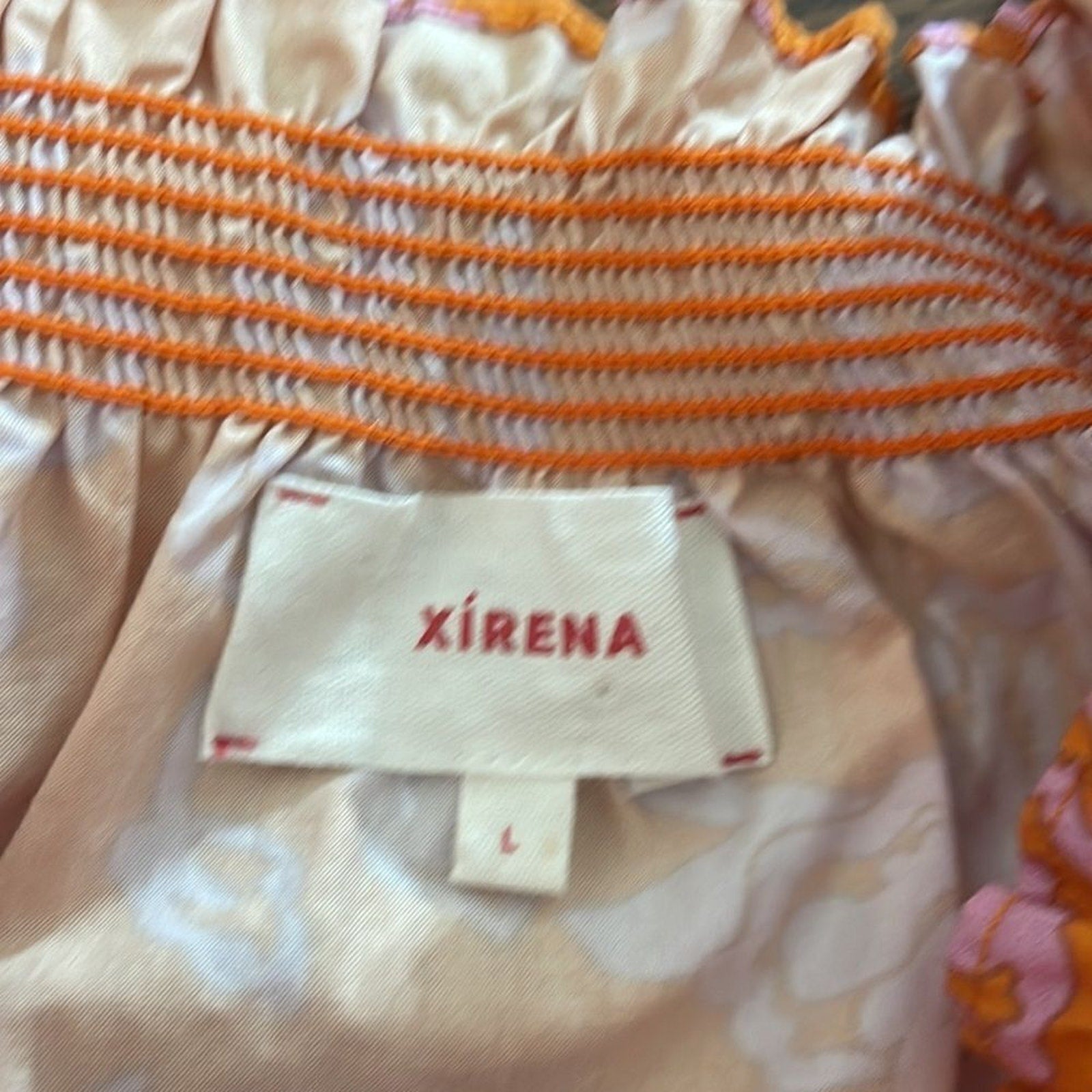 NWOT XIRENA Elle Top in Tropicana Orange - size L